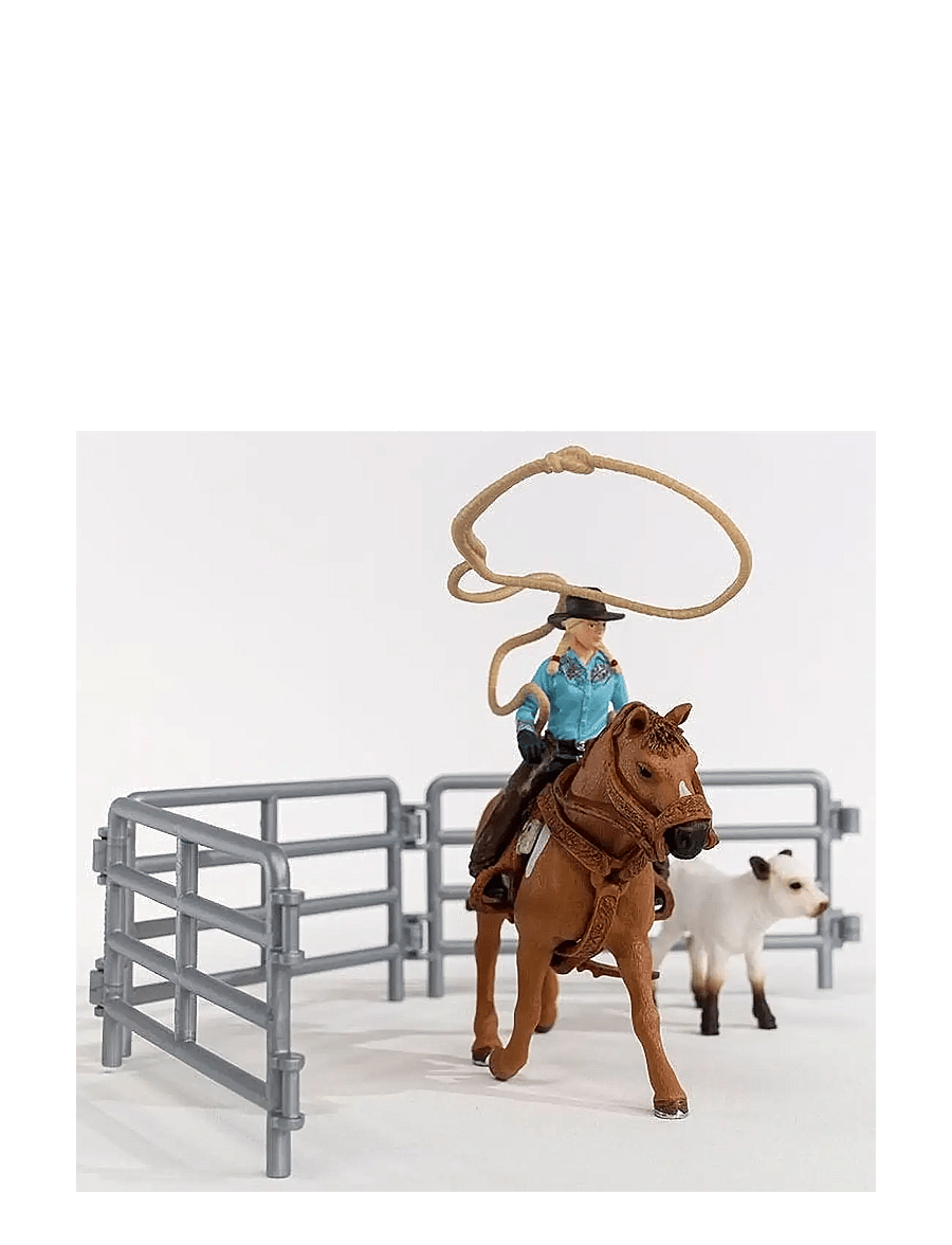 Schleich - Schleich Cowgirl Team Roping Fun - dýr - multi - 3