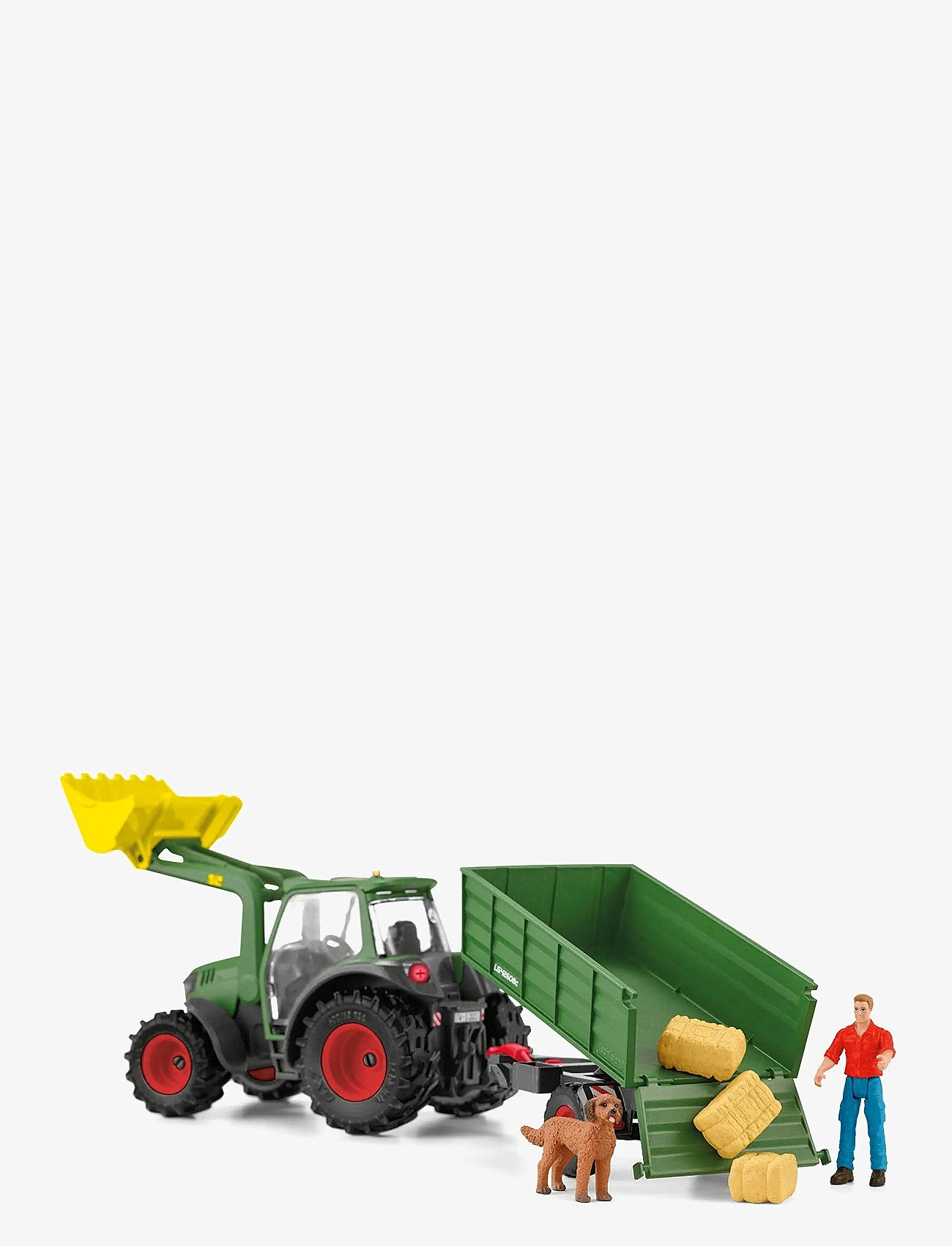 Schleich - Schleich Tractor with Trailer - traktorer - multi - 3