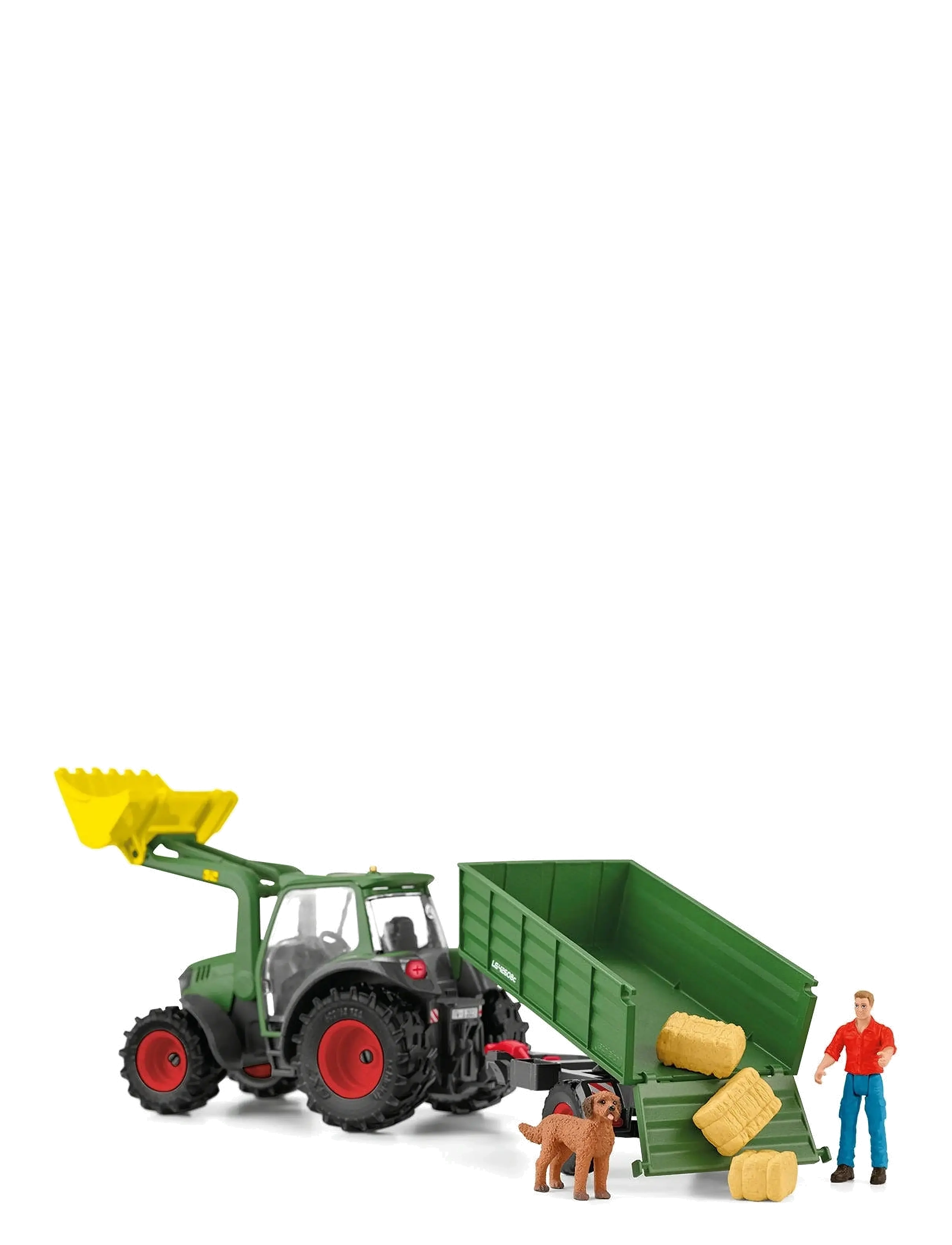 Schleich - Schleich Tractor with Trailer - leksaksfordon - multi - 2