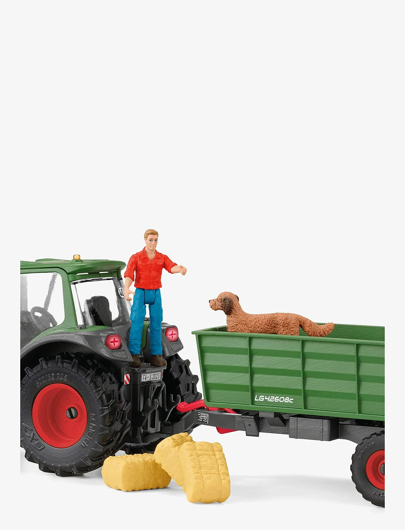 Schleich - Schleich Tractor with Trailer - traktorer - multi - 4