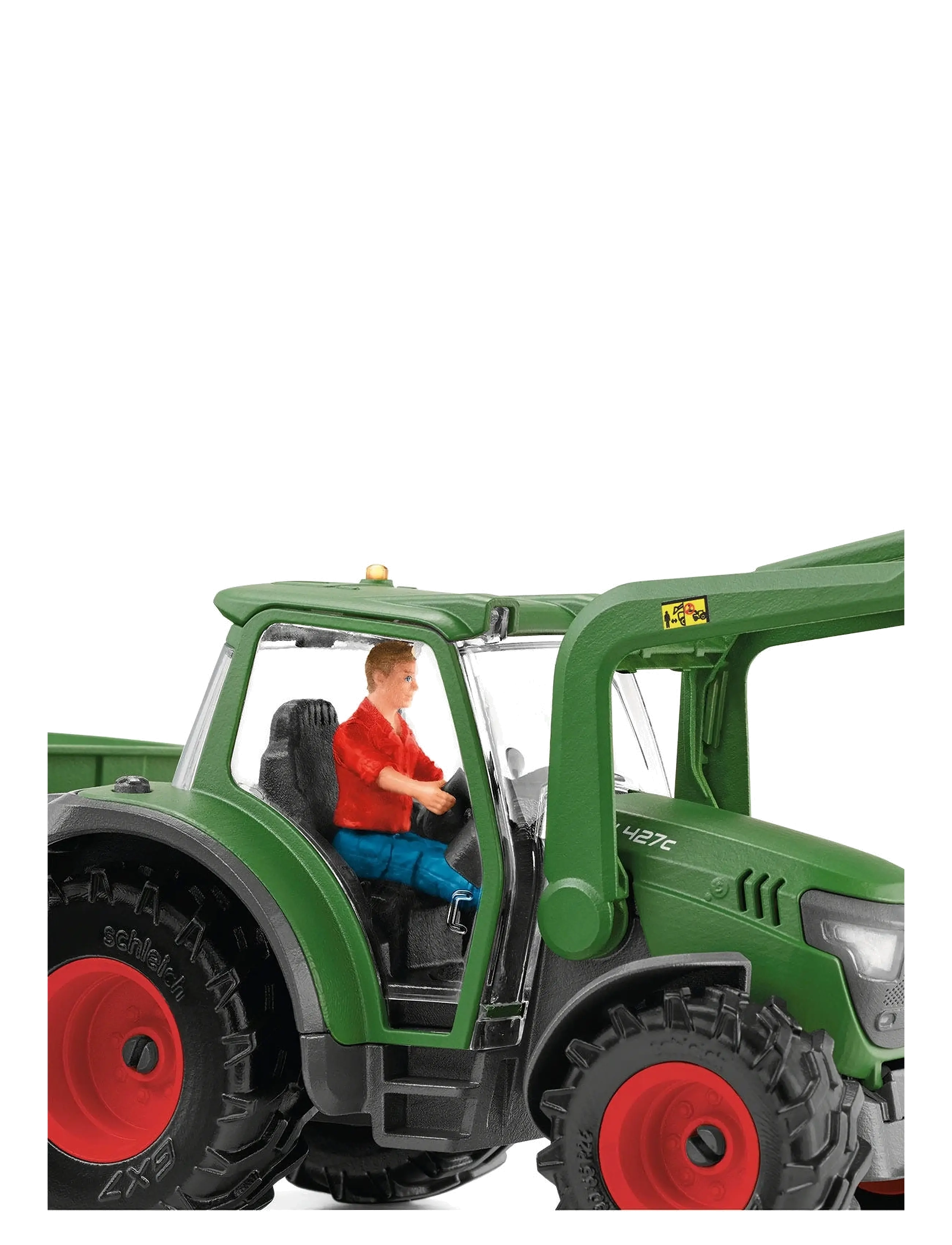 Schleich - Schleich Tractor with Trailer - leksaksfordon - multi - 4