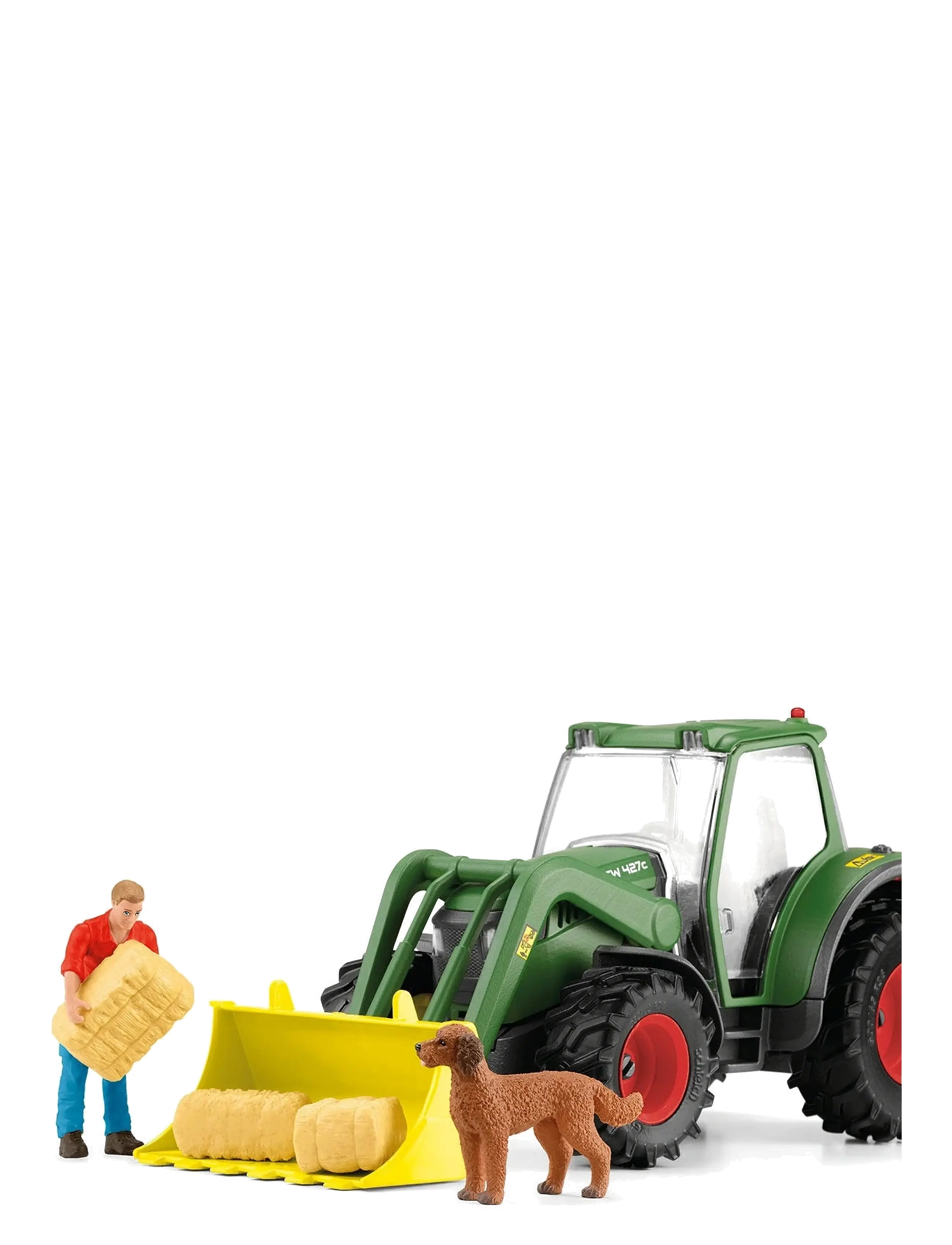 Schleich - Schleich Tractor with Trailer - leksaksfordon - multi - 5