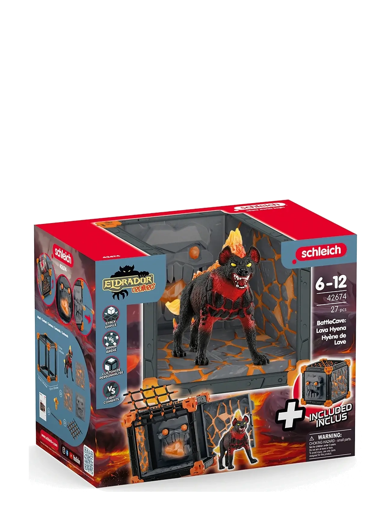 Schleich - Schleich BattleCave Lava Hyena - laveste priser - multi - 5