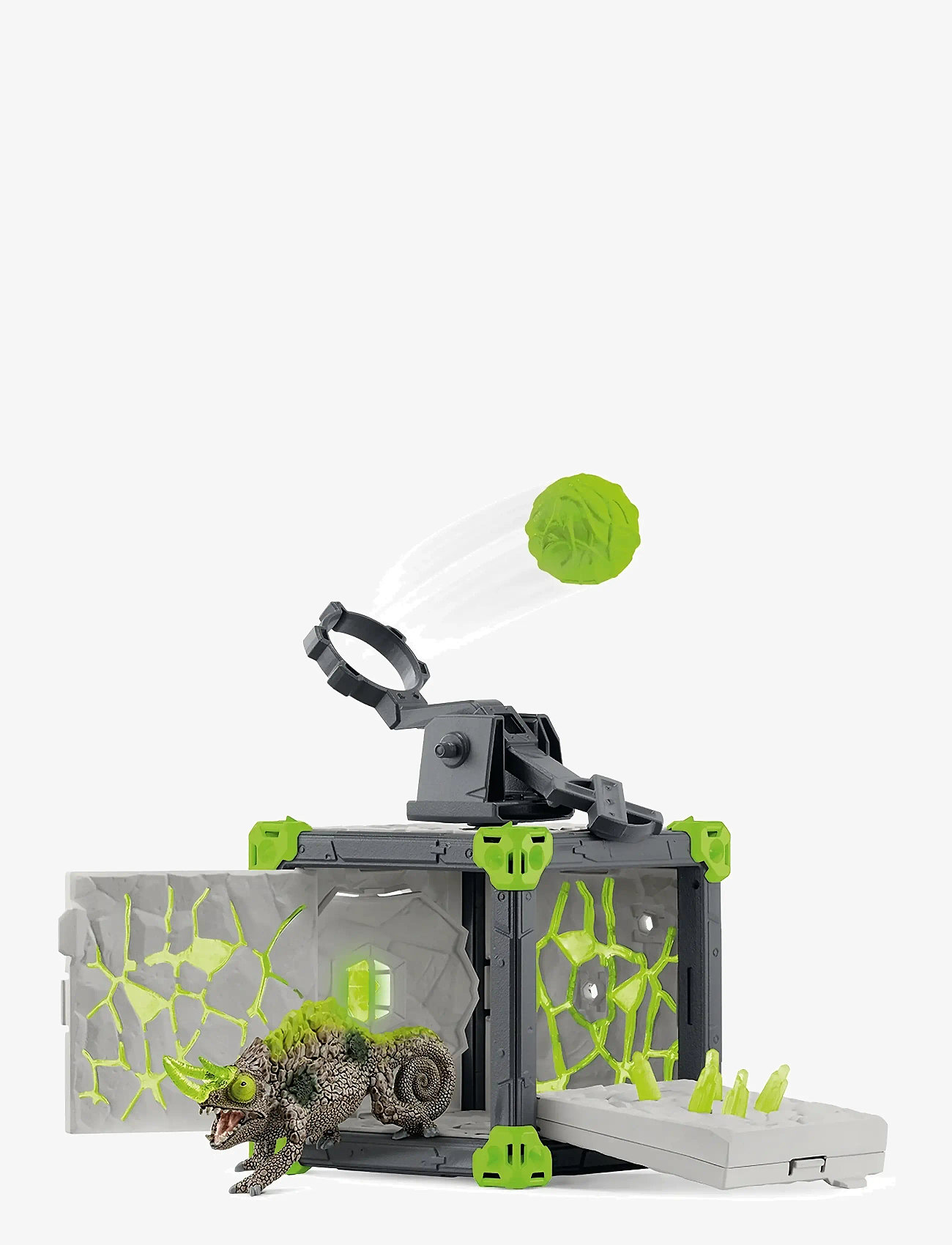 Schleich - Schleich BattleCave Stone Chameleon - legesæt - multi - 0