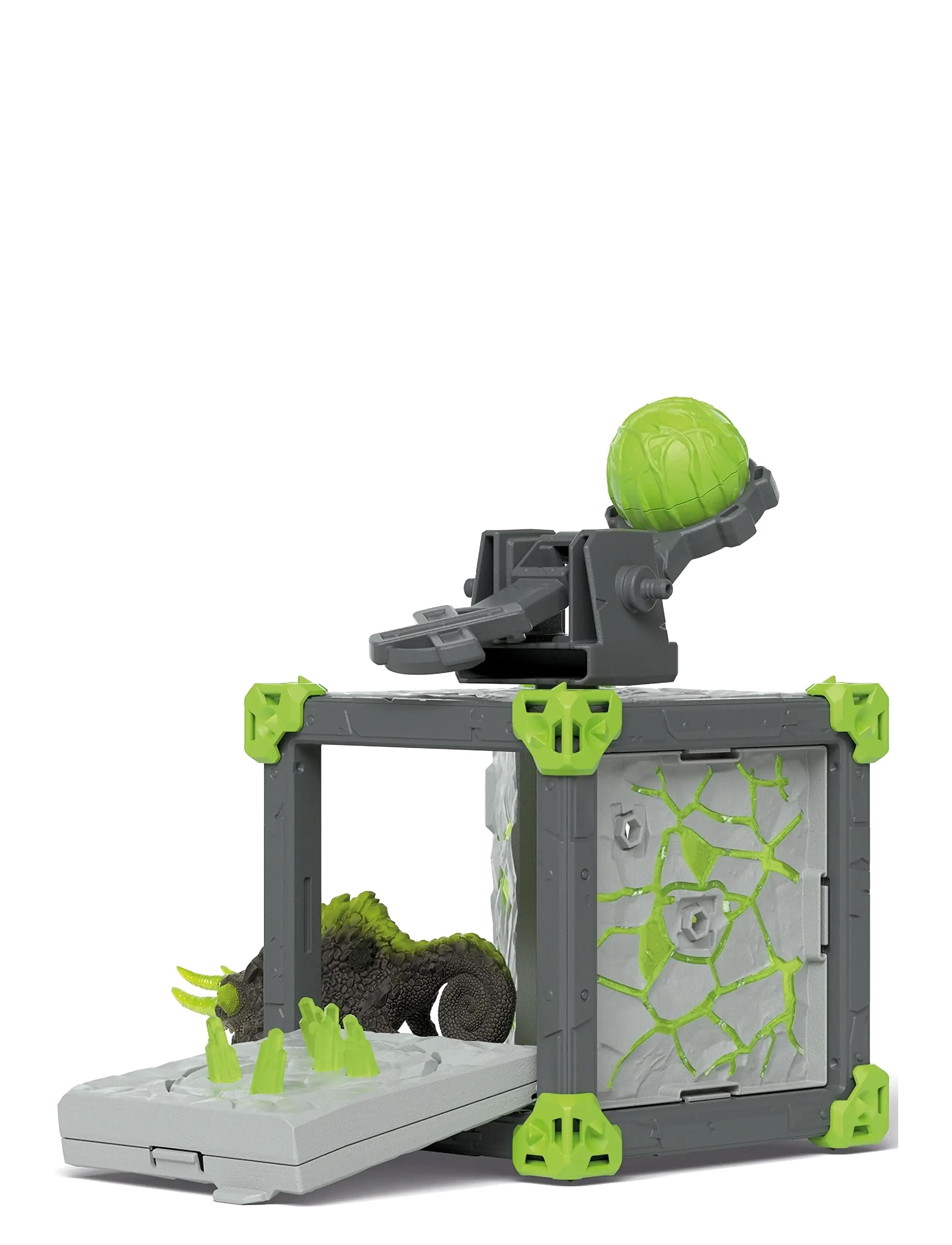Schleich - Schleich BattleCave Stone Chameleon - legesæt - multi - 2