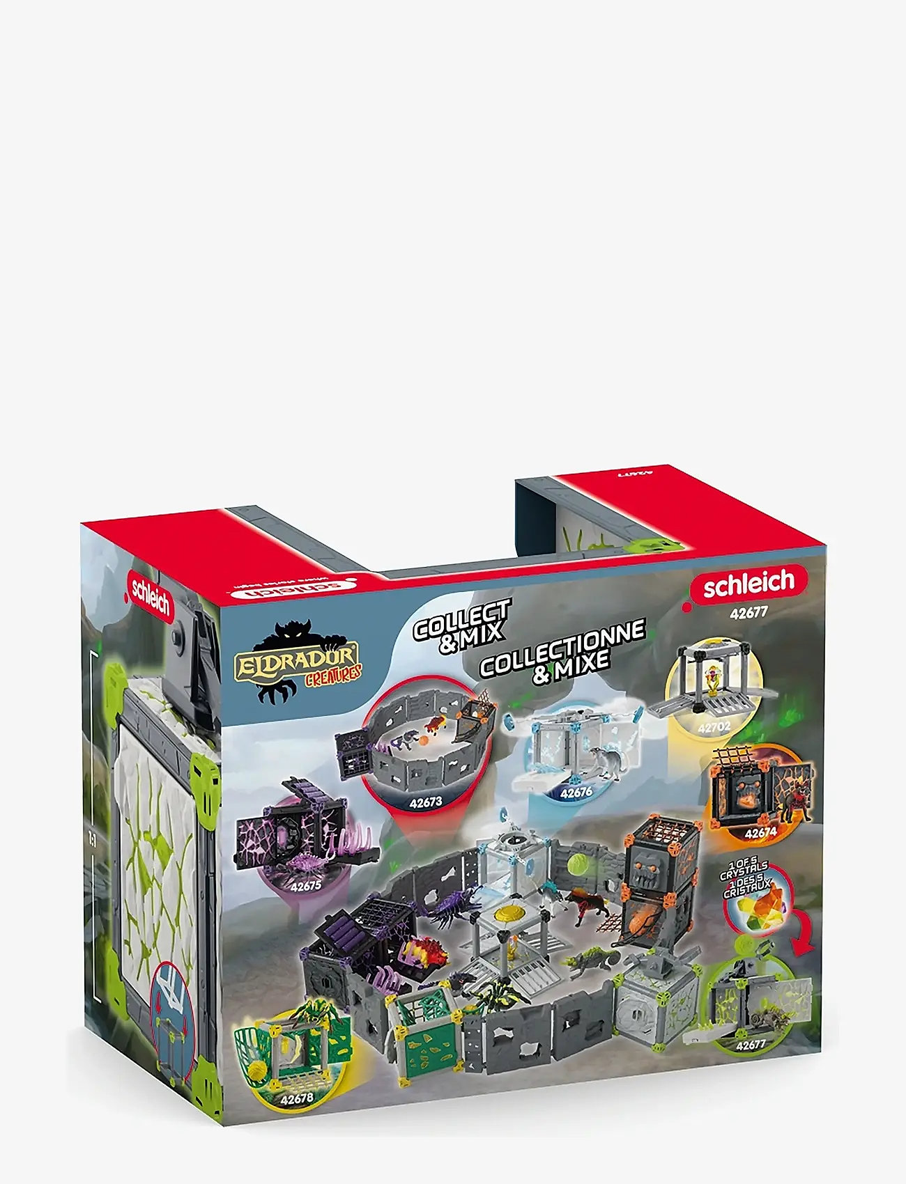 Schleich - Schleich BattleCave Stone Chameleon - legesæt - multi - 5