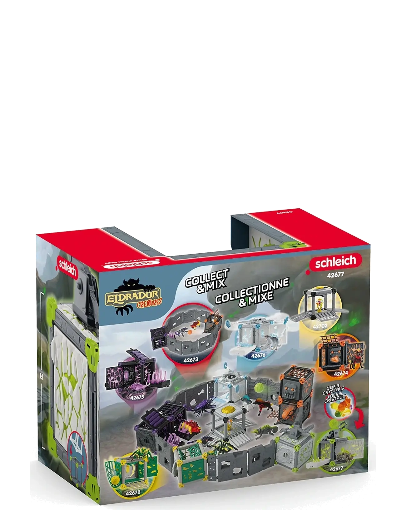 Schleich - Schleich BattleCave Stone Chameleon - legesæt - multi - 5