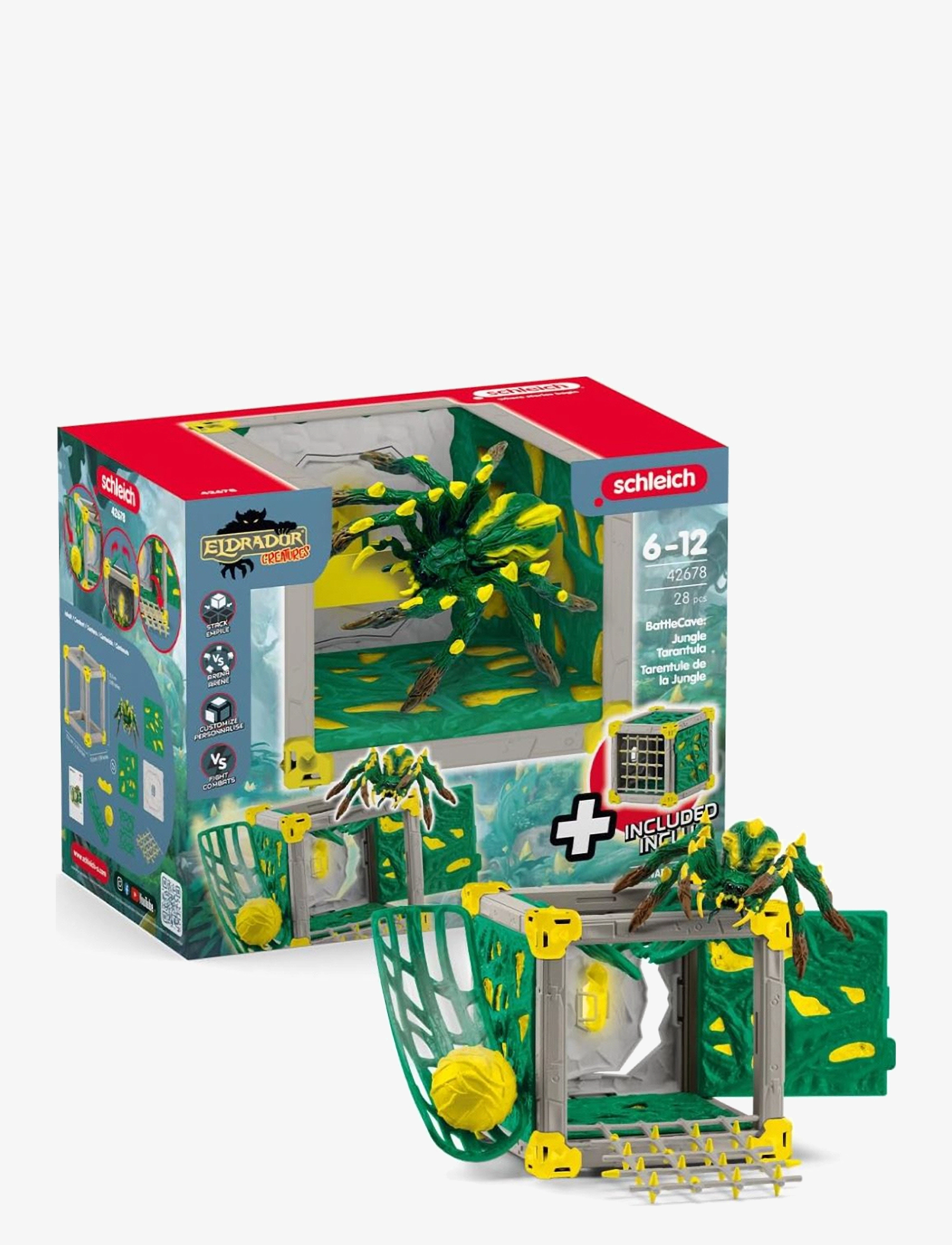 Schleich Battlecave Jungle Tarantula, Børn, Action Figures, Multi/mønstret, Str: ONE SIZE