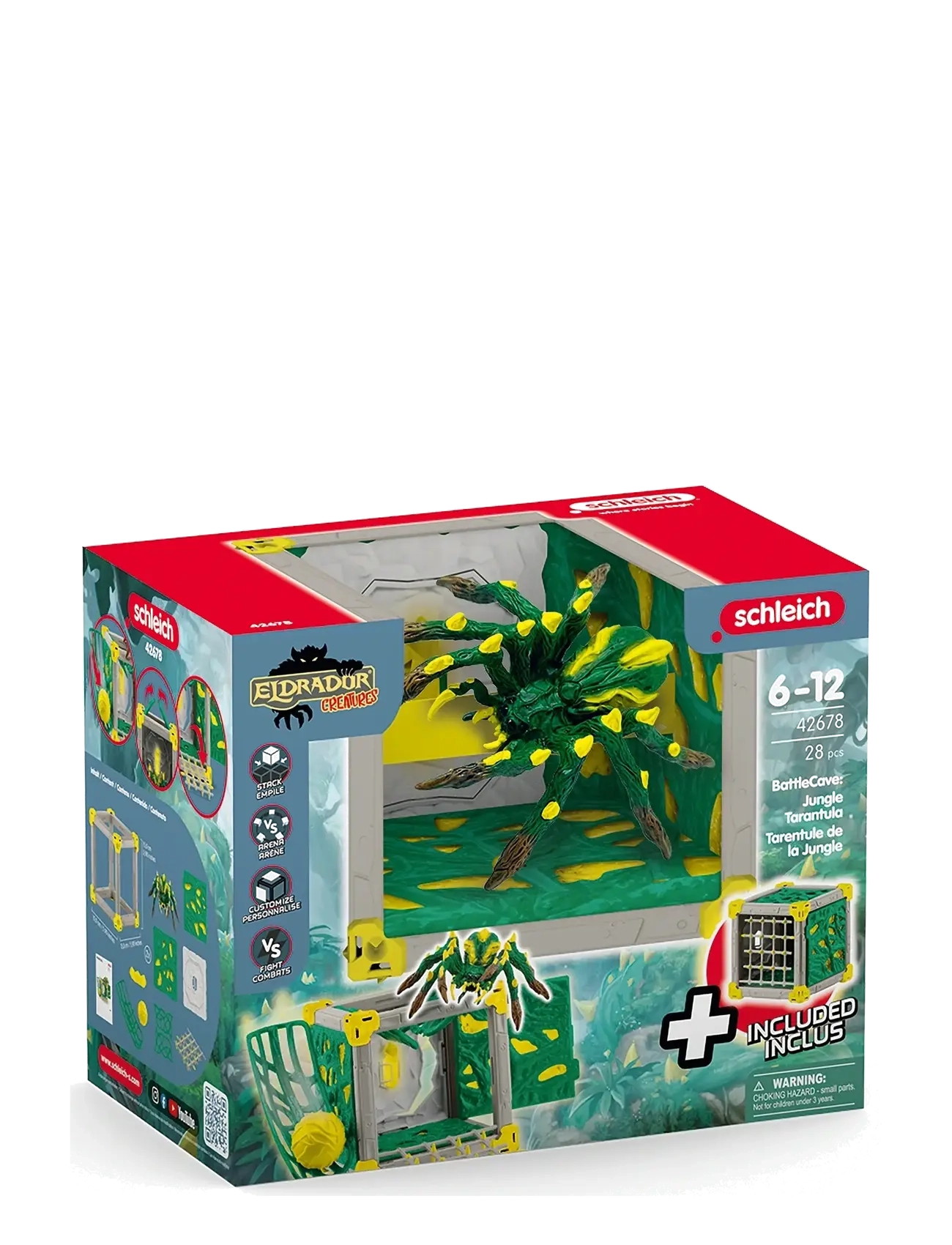 Schleich - Schleich BattleCave Jungle Tarantula - laveste priser - multi - 4