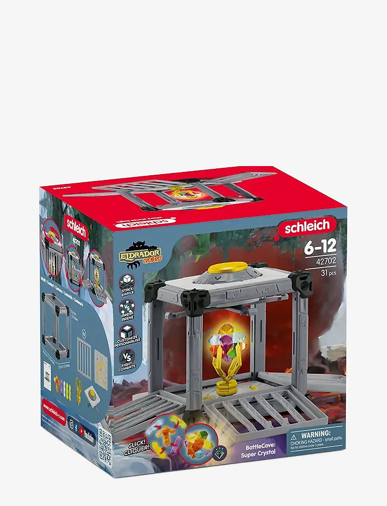 Schleich - Schleich BattleCave Super Crystals - hasarfígúrur - multi - 5