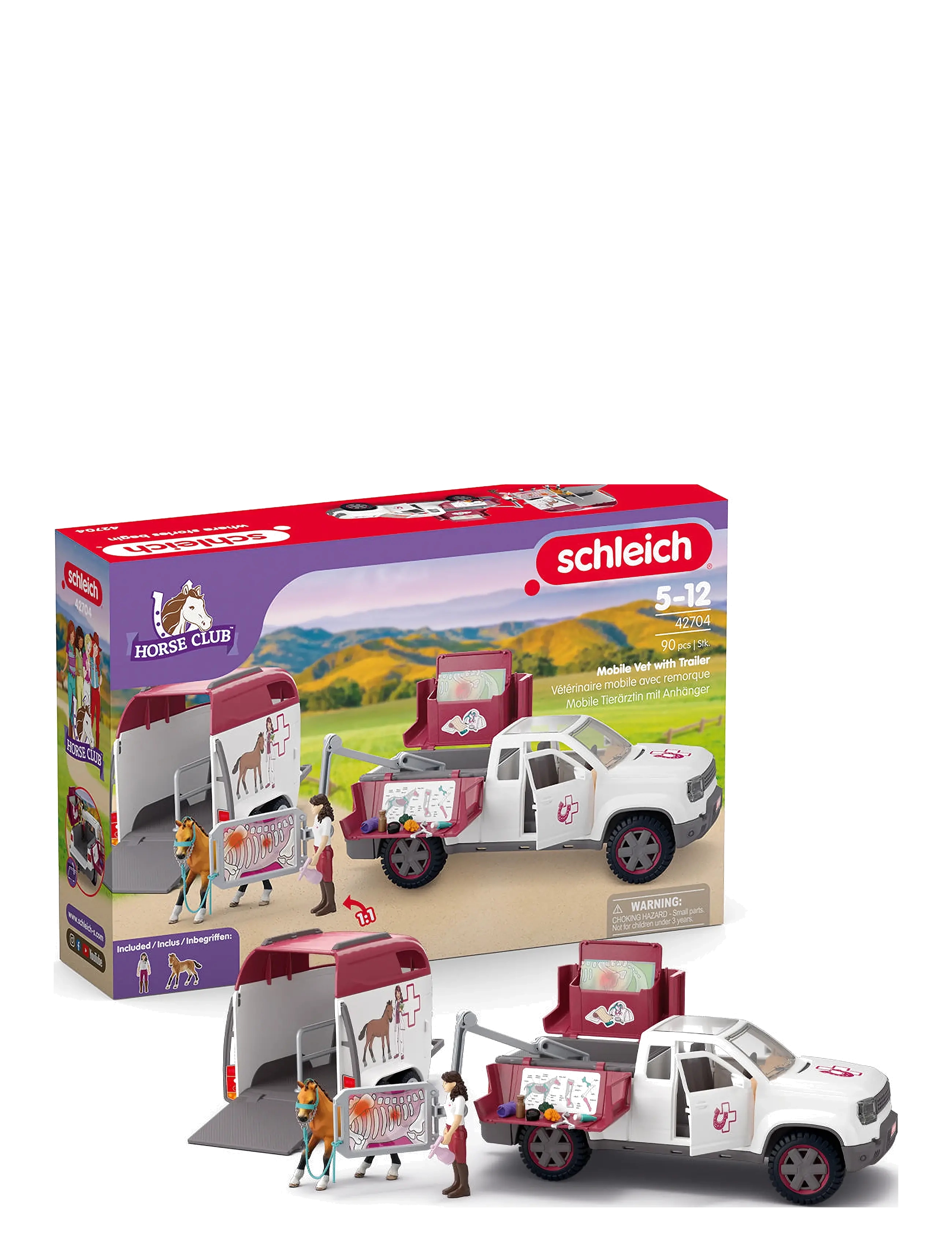 Schleich - Schleich Mobile Vet with Trailer - lekebiler - muti - 2