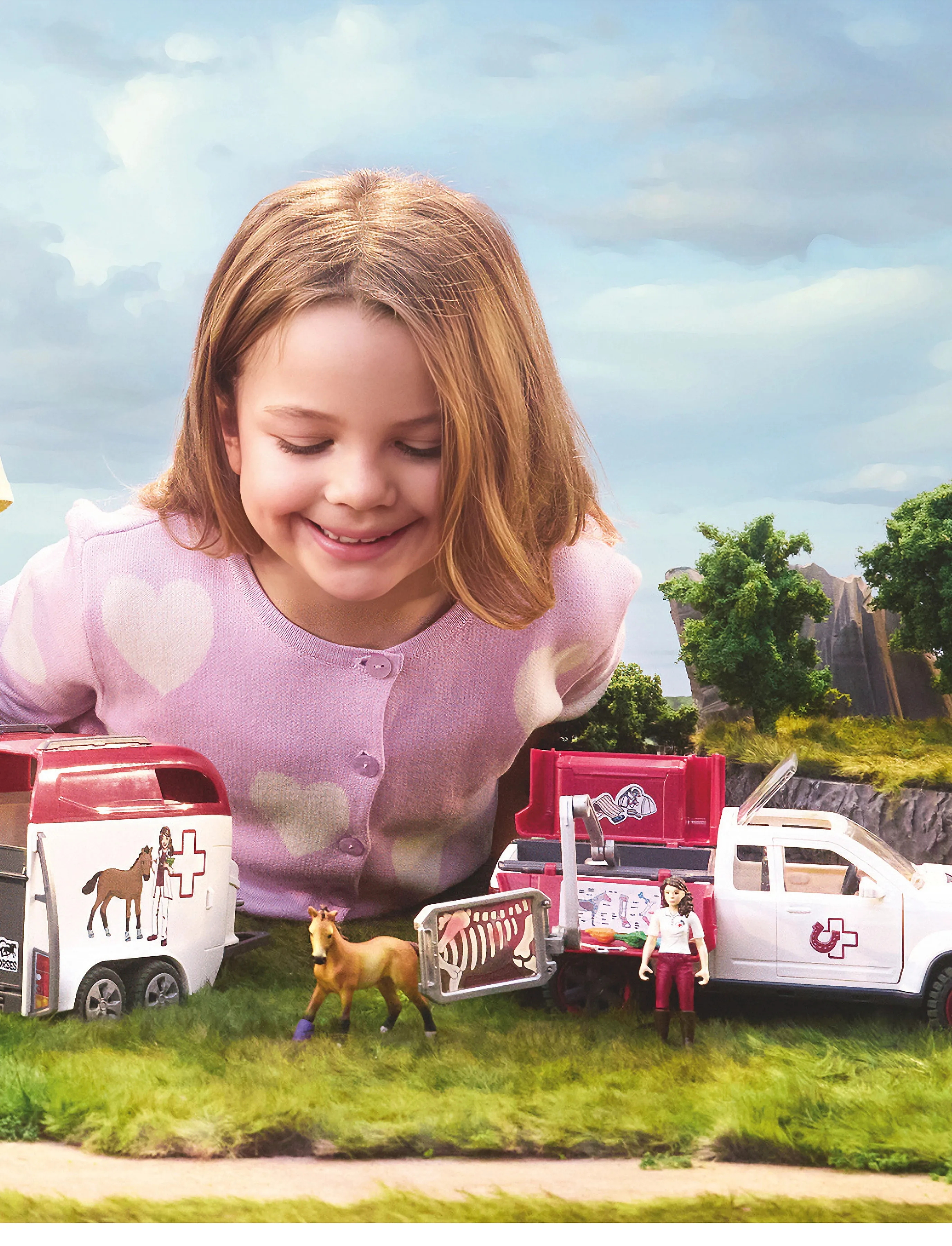 Schleich Schleich Mobile Vet With Trailer, One Size, Multi/patterned, Toy Cars > Other Toy Cars, Børn