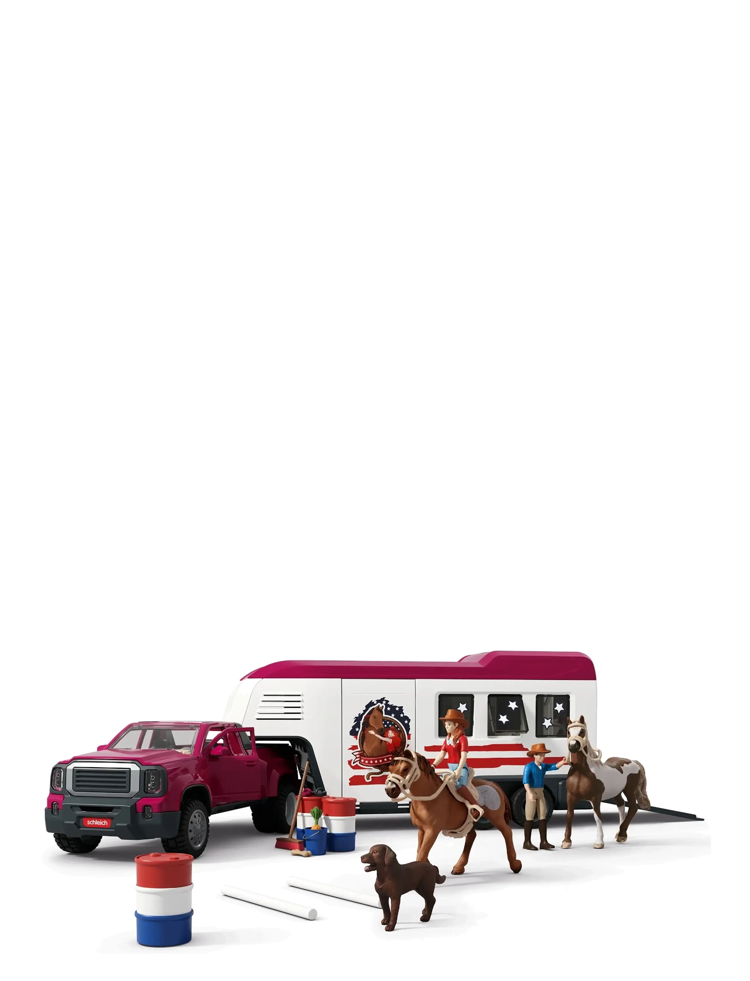 Schleich Lakeside Truck And Trailer, Børn, Play Sæt, Multi/mønstret, Str: ONE SIZE