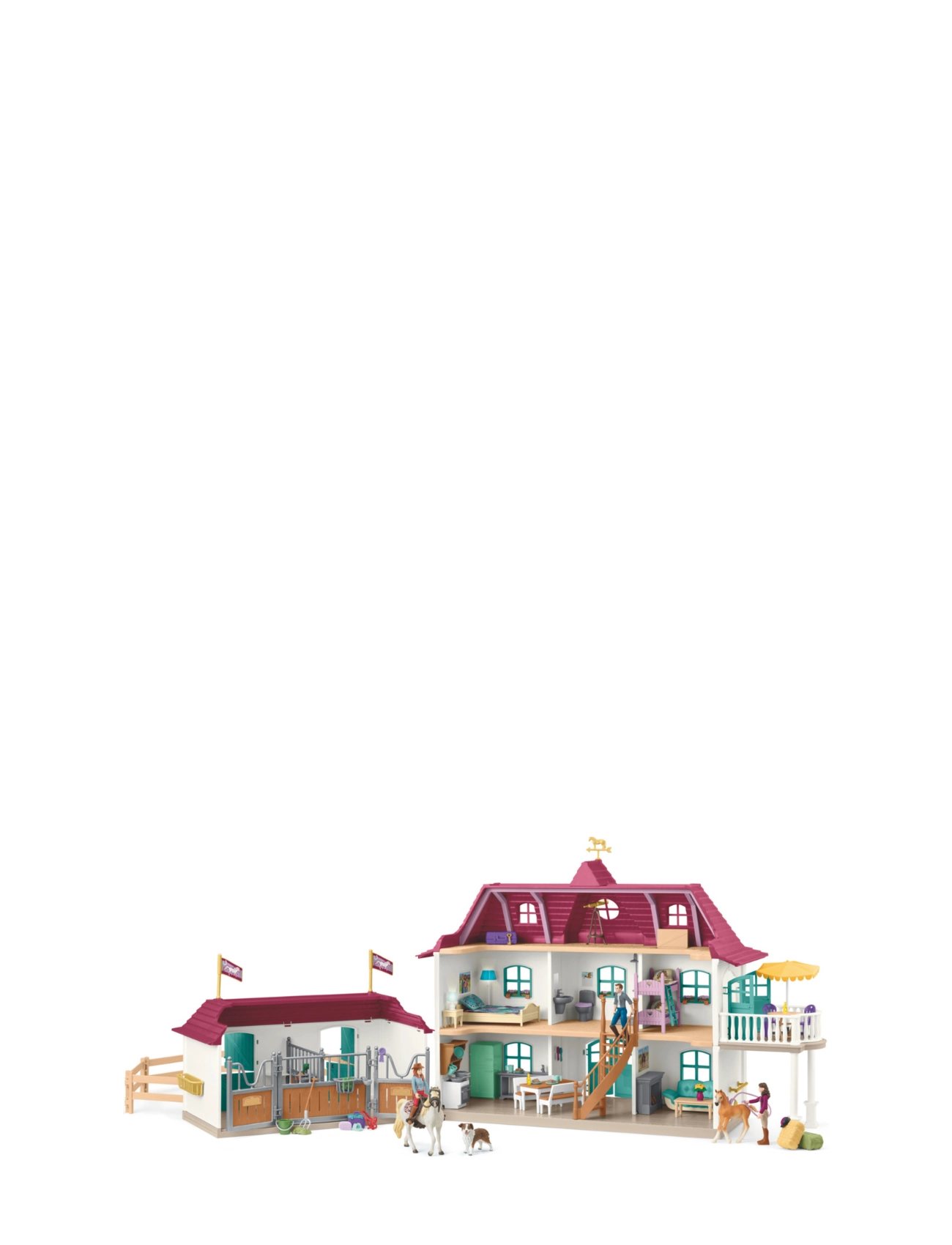 Schleich Schleich Lakeside Country House And Stable, One Size, Multi/patterned, Legesæt Og Actionfigurer > Legesæt, Børn