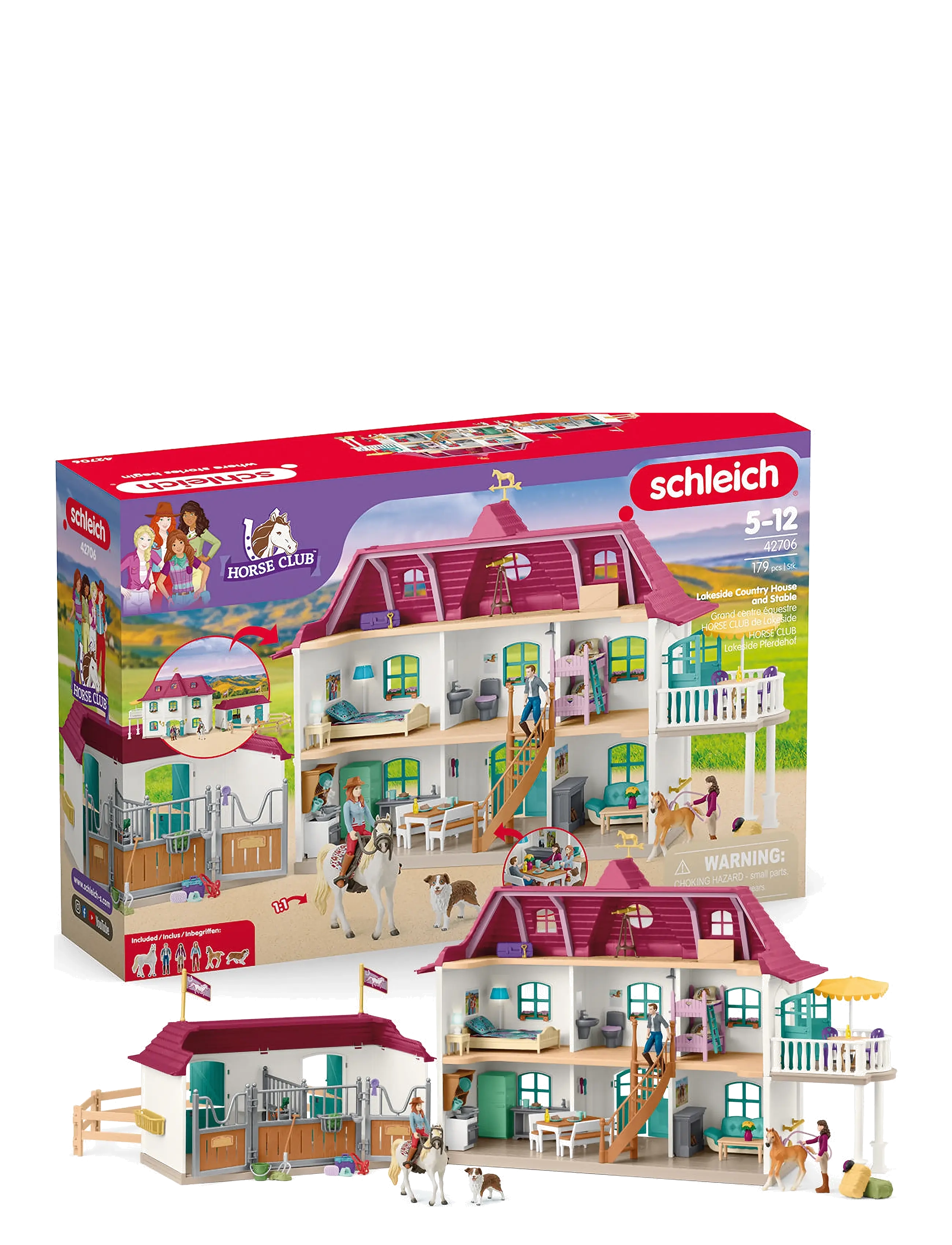 Schleich - Schleich Lakeside Country House and Stable - leikfangasett & fígúrur - muti - 2