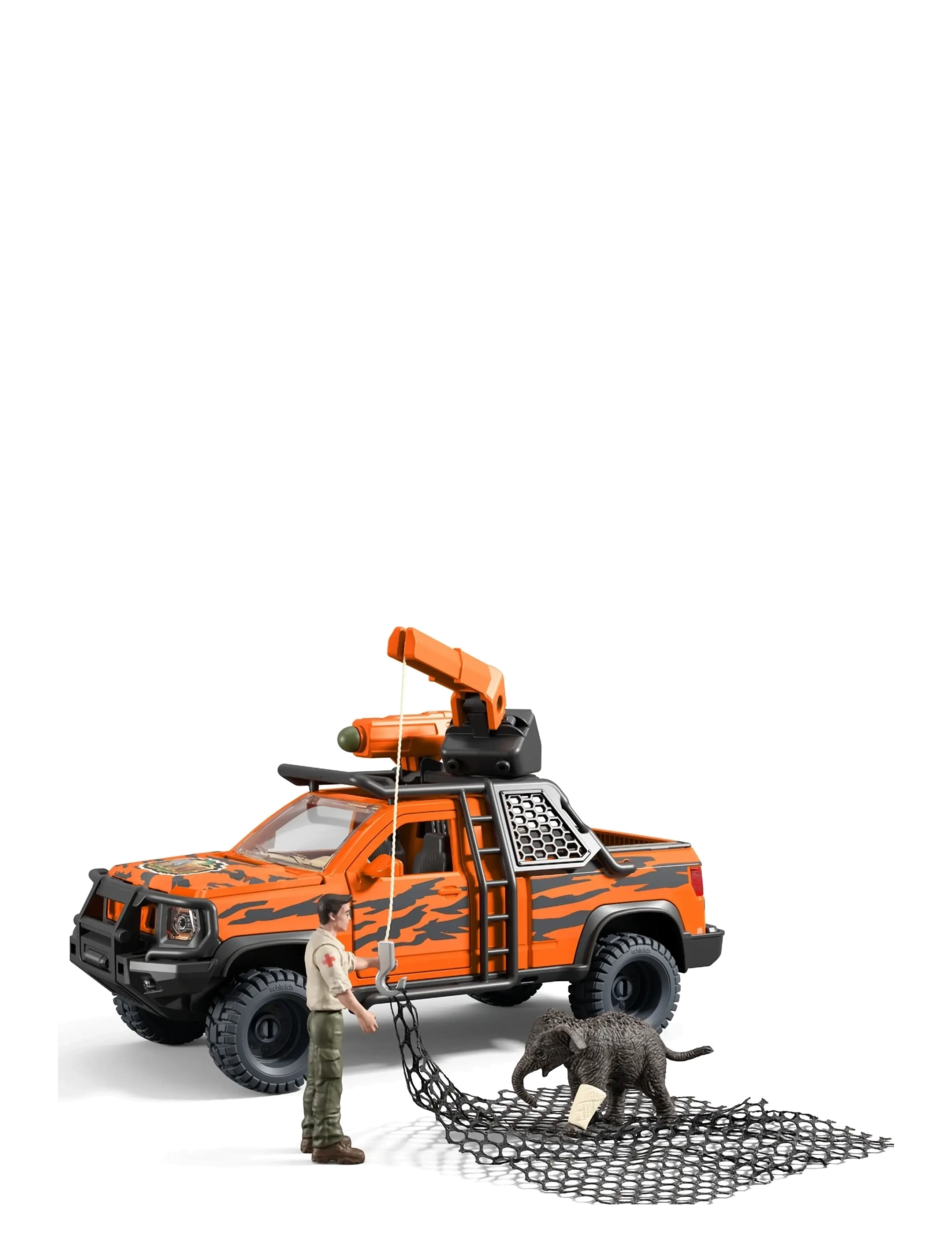 Schleich Adventure Jeep In The Jungle, Børn, Play Sæt, Orange, Str: ONE SIZE