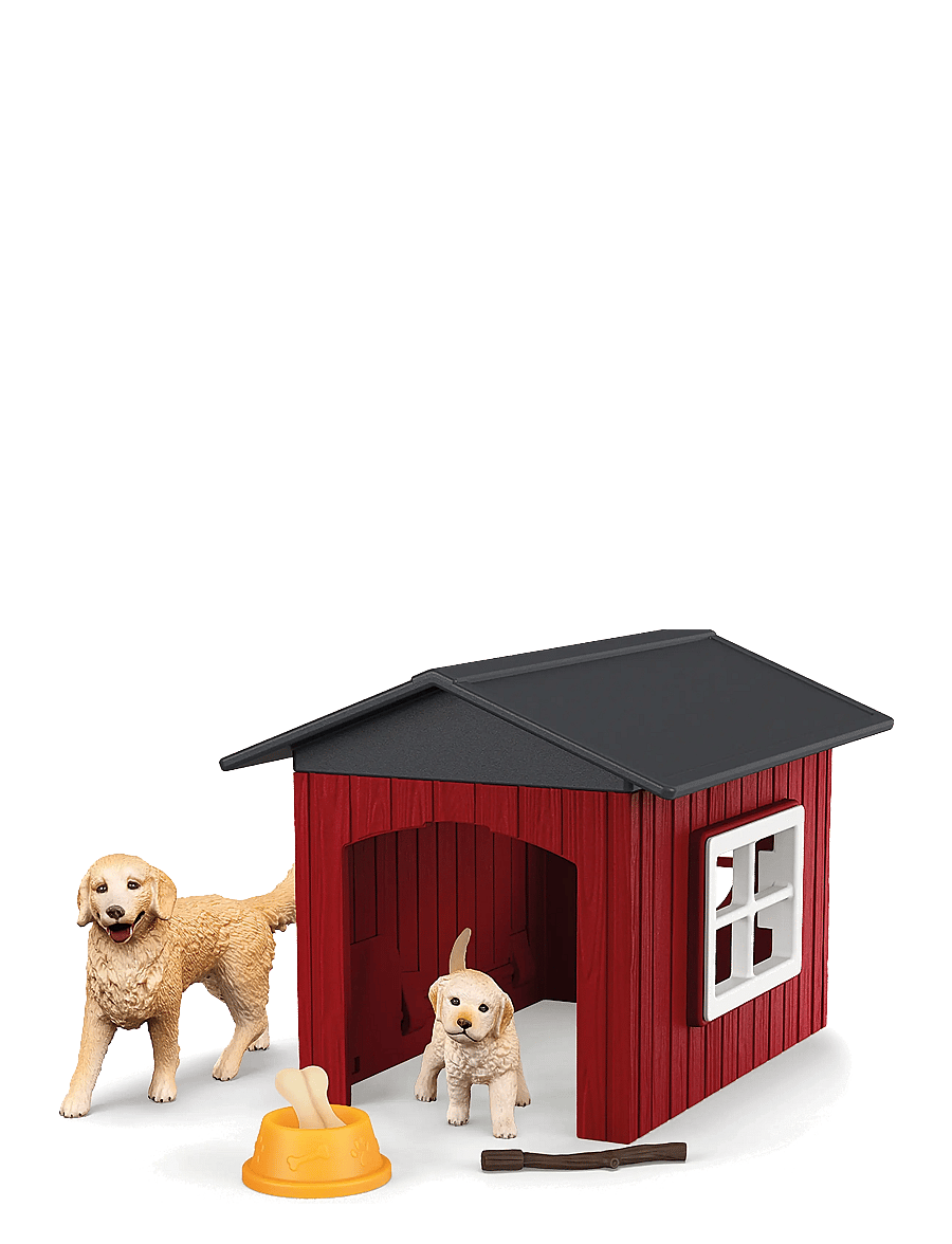 Schleich - Schleich Dog kennel with 2 golden retrievers - leikfangasett - muti - 1