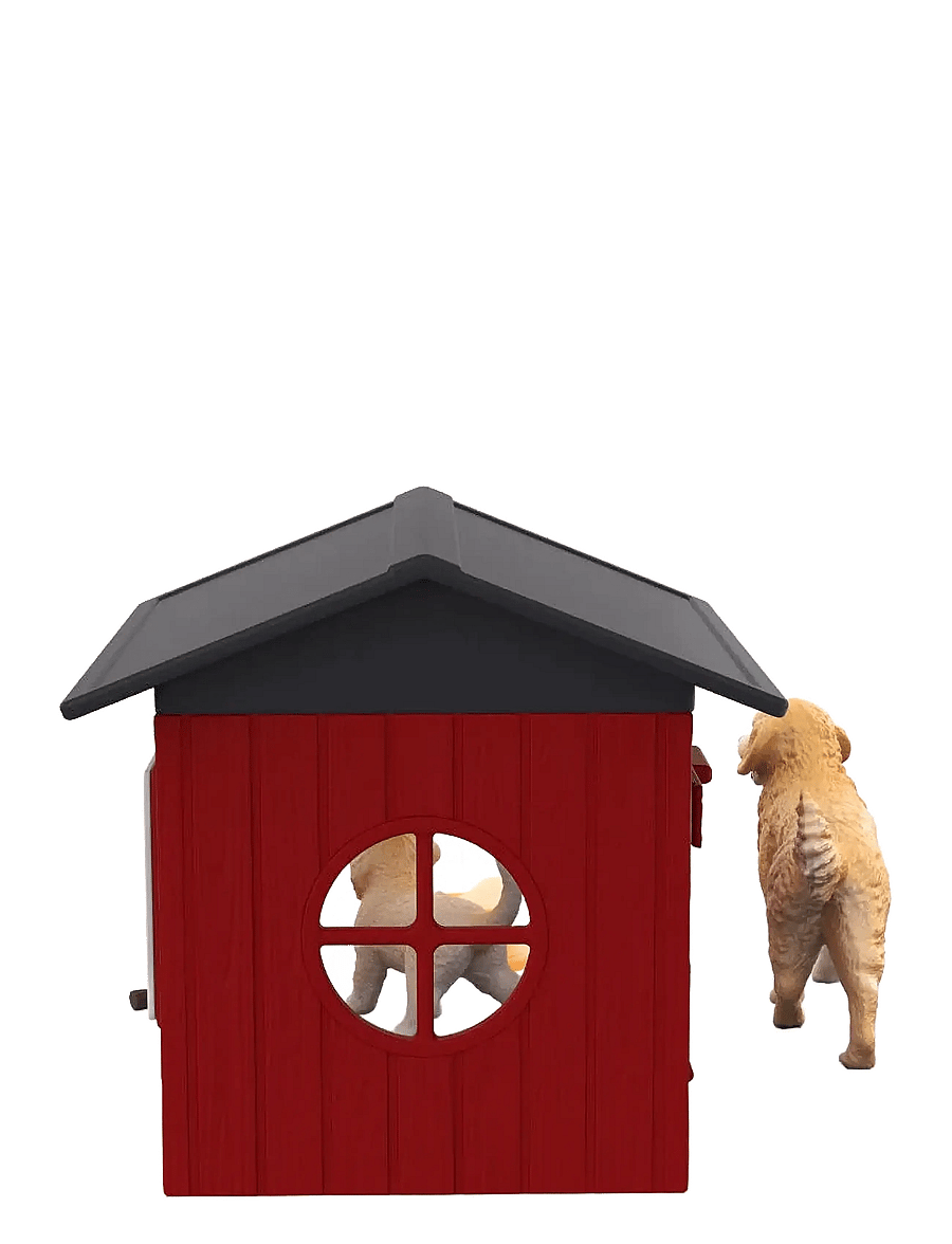 Schleich - Schleich Dog kennel with 2 golden retrievers - leikfangasett - muti - 2