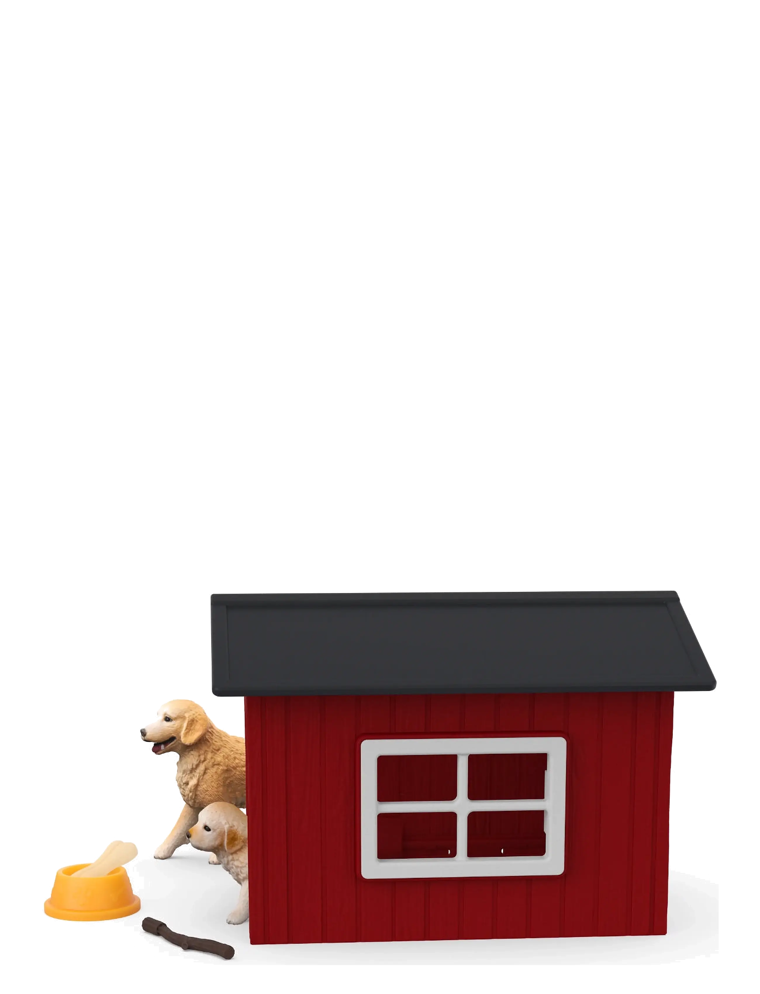 Schleich - Schleich Dog kennel with 2 golden retrievers - legetøjsfigurer & sæt - muti - 3