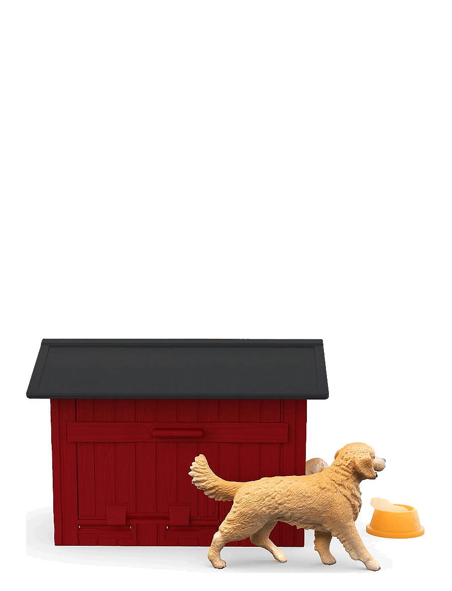 Schleich - Schleich Dog kennel with 2 golden retrievers - leikfangasett - muti - 4