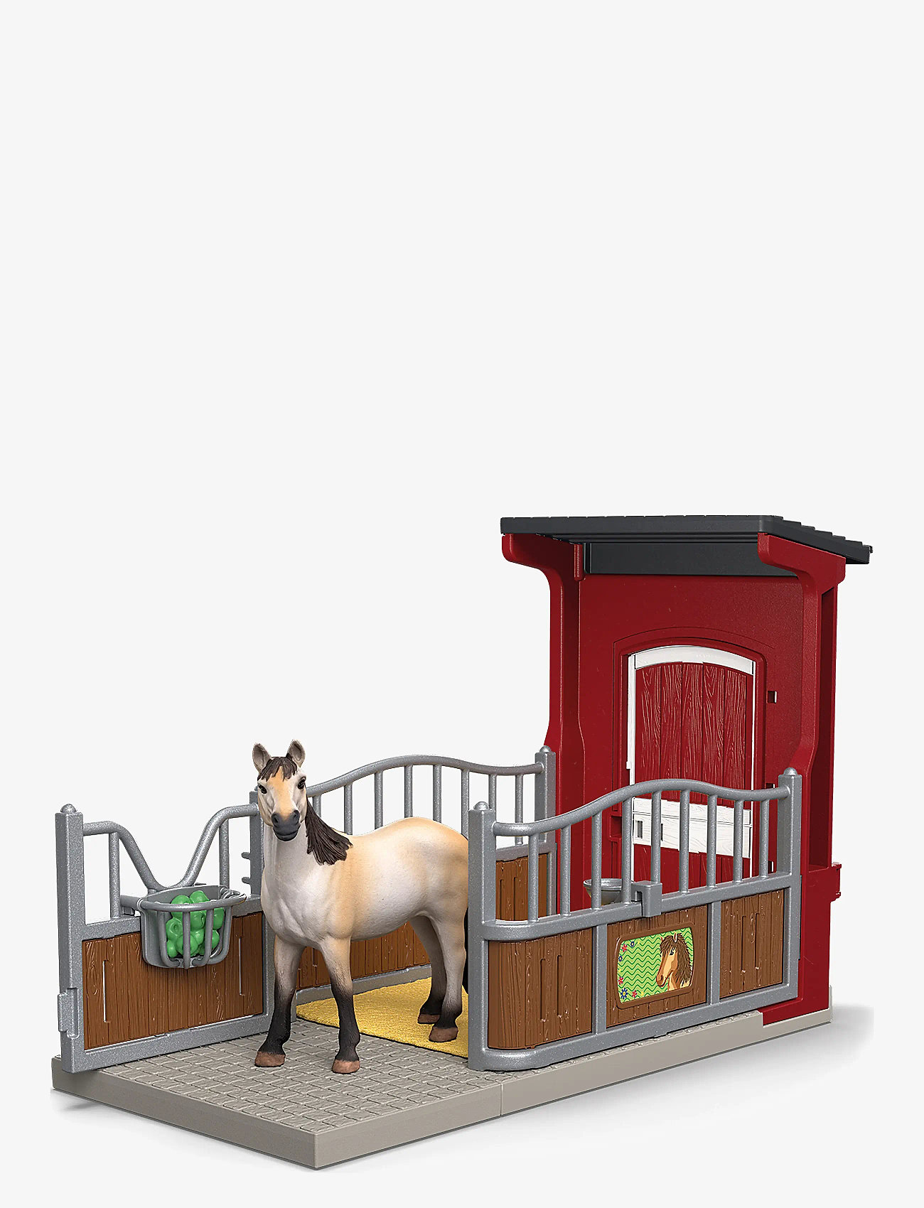 Schleich - Schleich Ponybox with mustang mare - legesæt - muti - 1