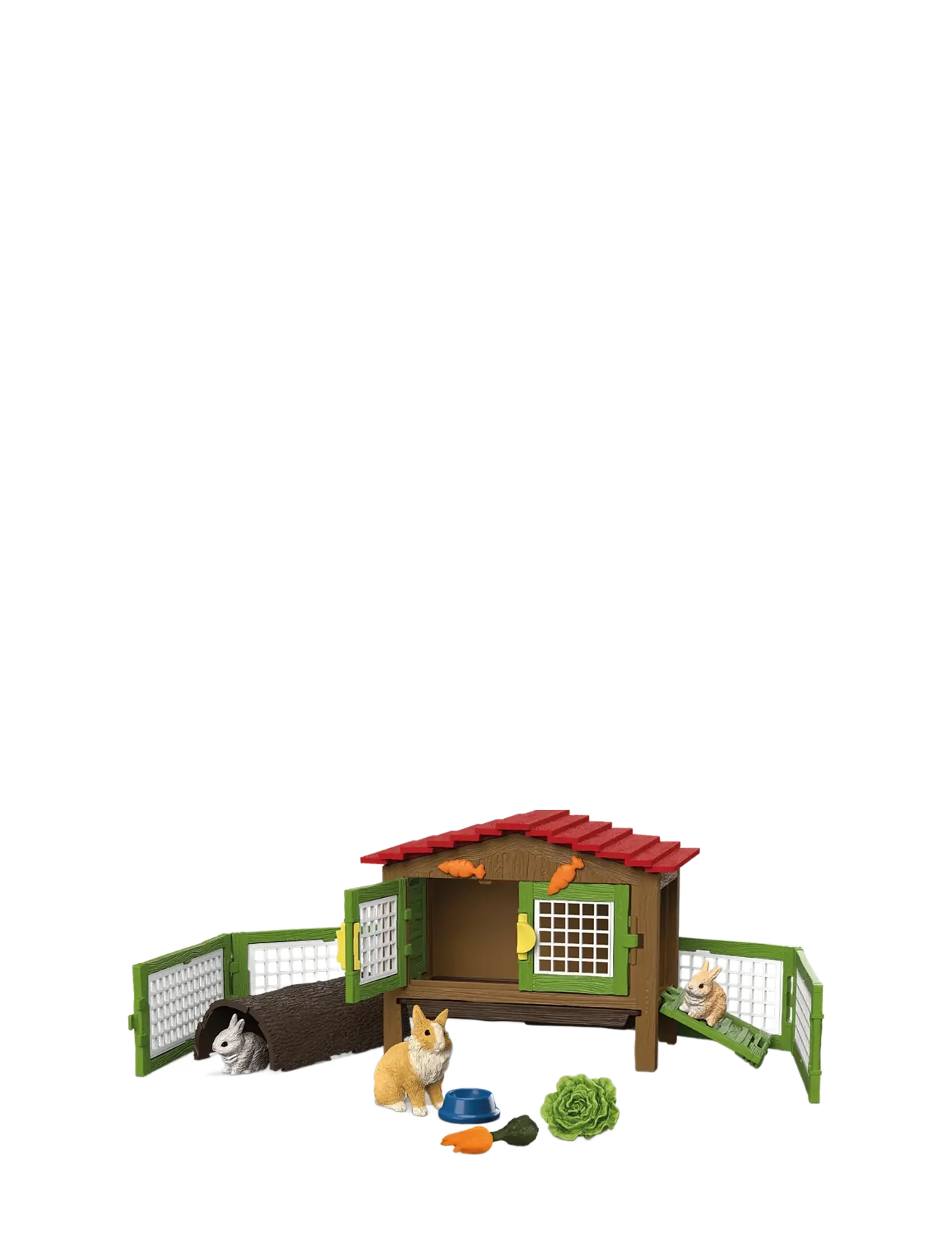 Schleich Schleich Rabbit hutch with 3 rabbits - Legetøjsfigurer & Sæt - MUTI / multi