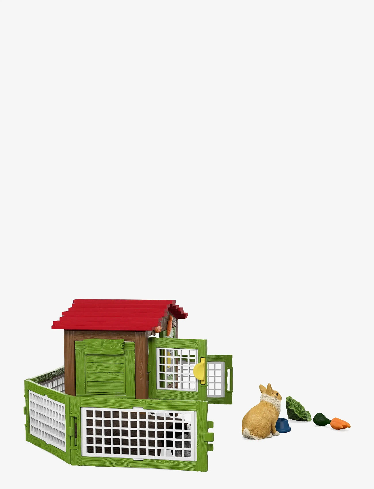 Schleich - Schleich Rabbit hutch with 3 rabbits - legesæt - muti - 5