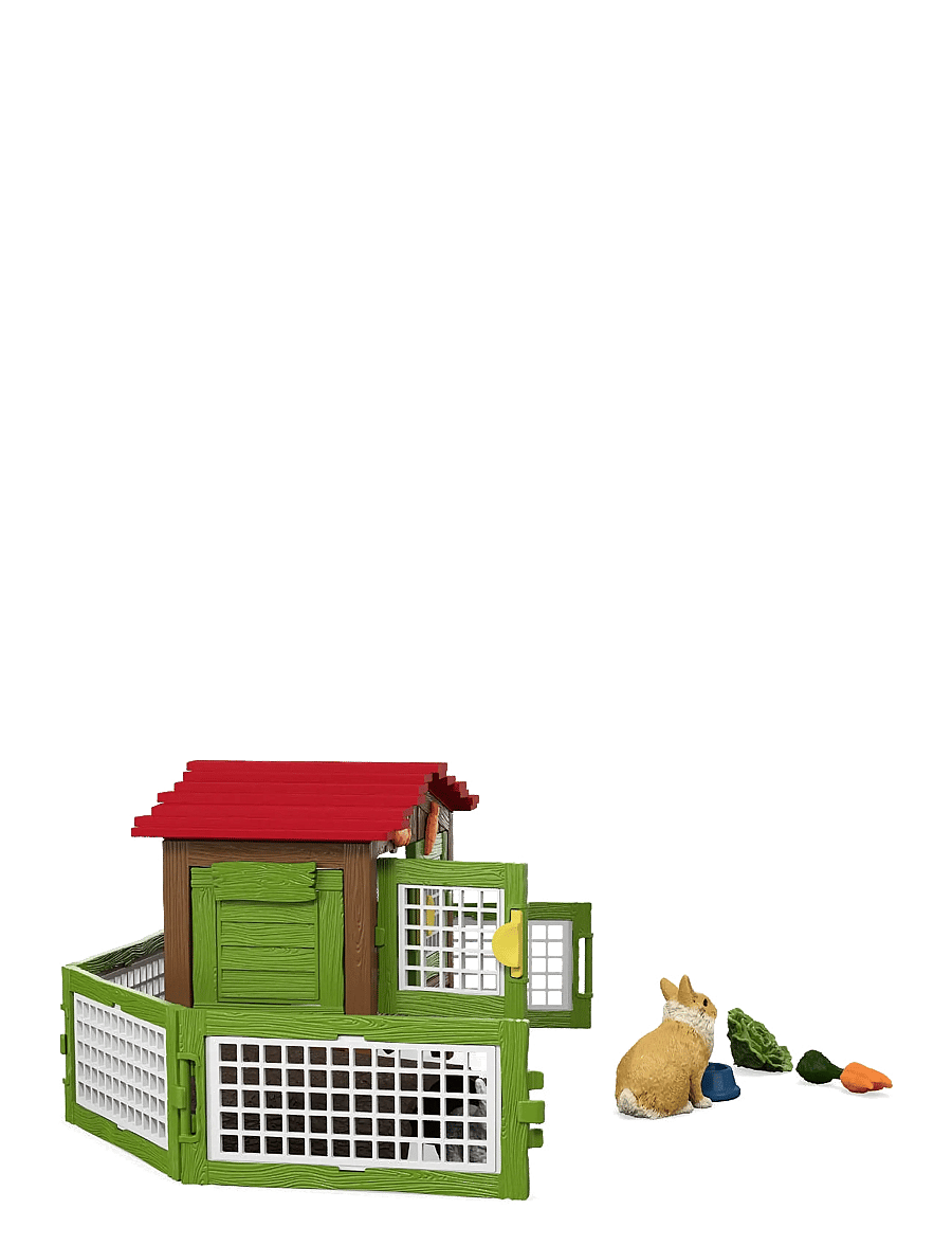 Schleich - Schleich Rabbit hutch with 3 rabbits - lekset - muti - 5