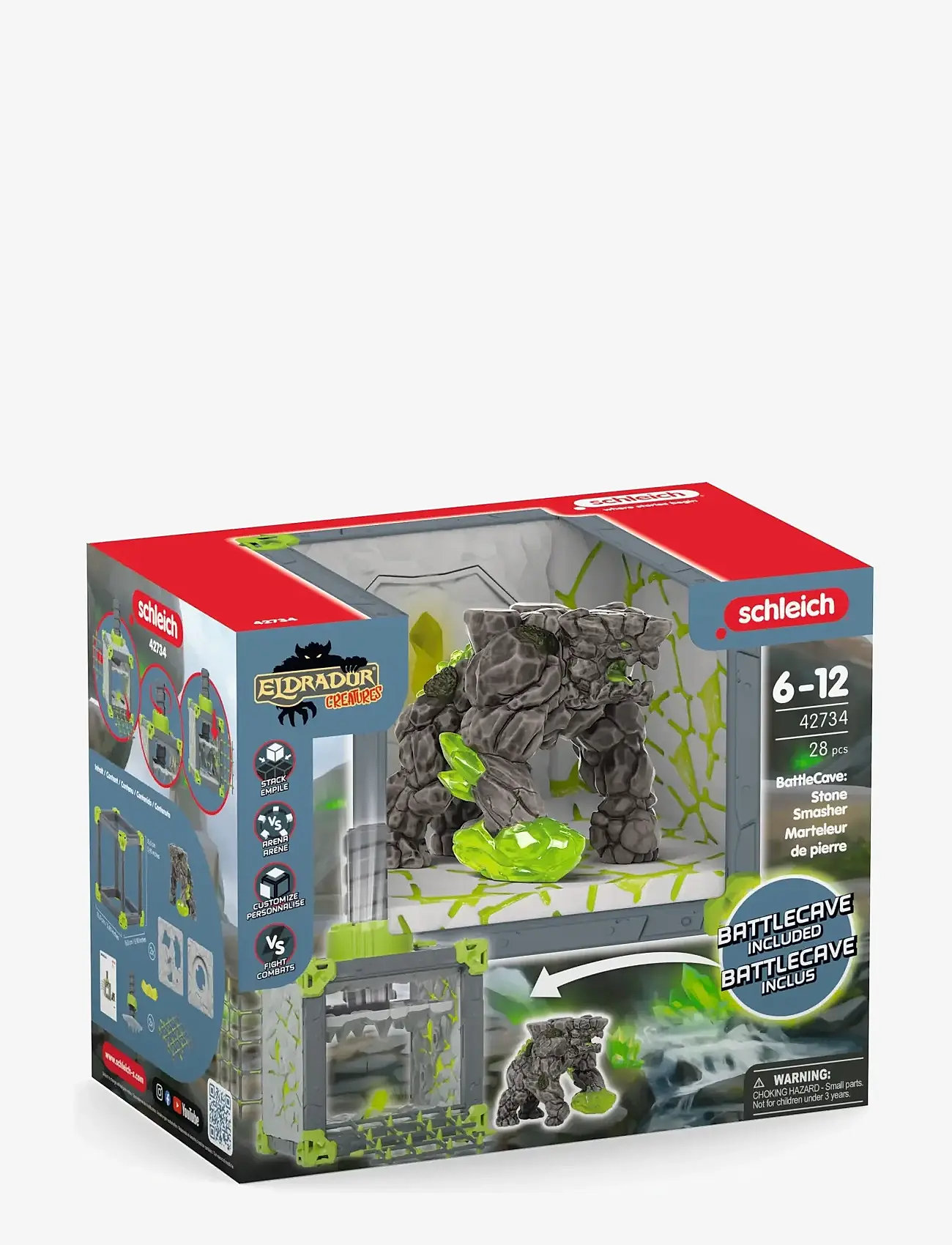 Schleich - Schleich BattleCave Stone Smasher - play sets - muti - 1