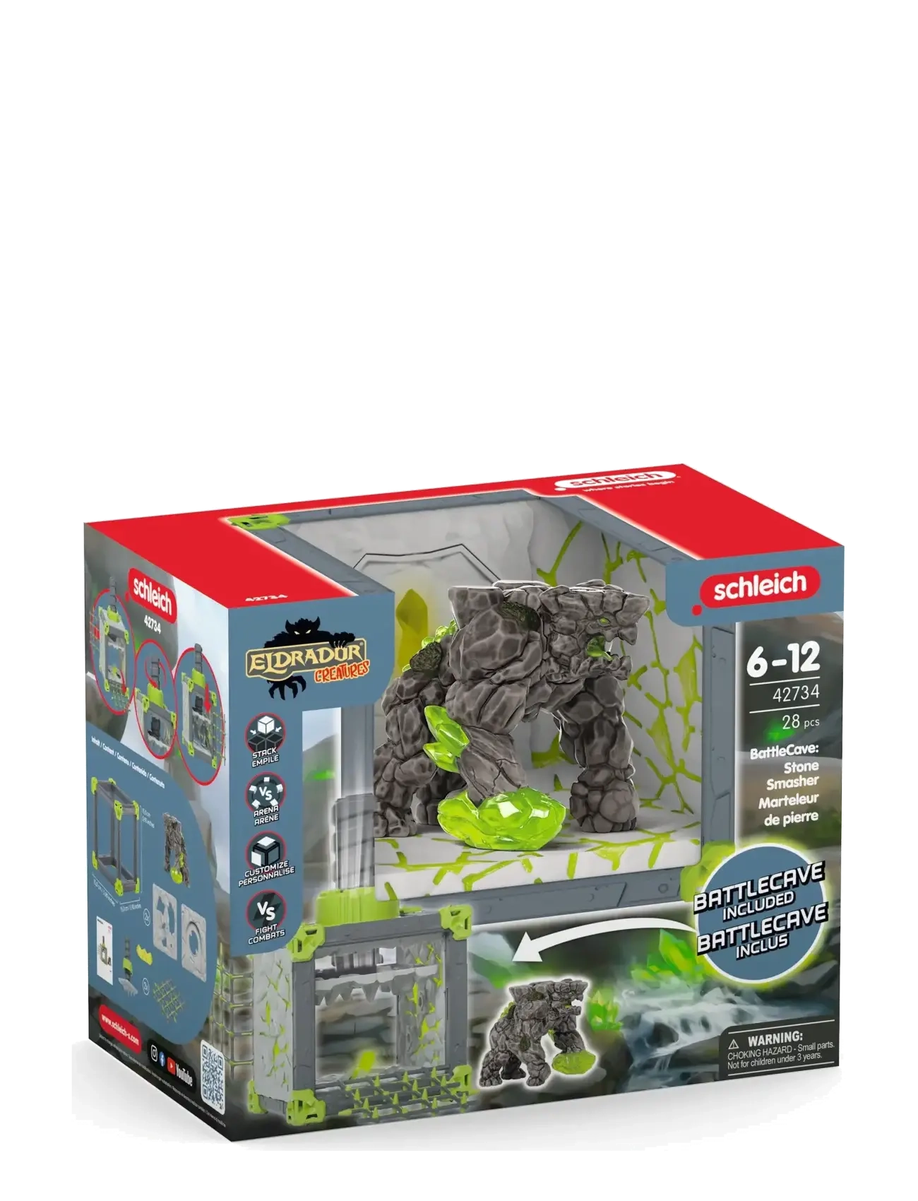 Schleich - Schleich BattleCave Stone Smasher - leikfangasett & fígúrur - muti - 1