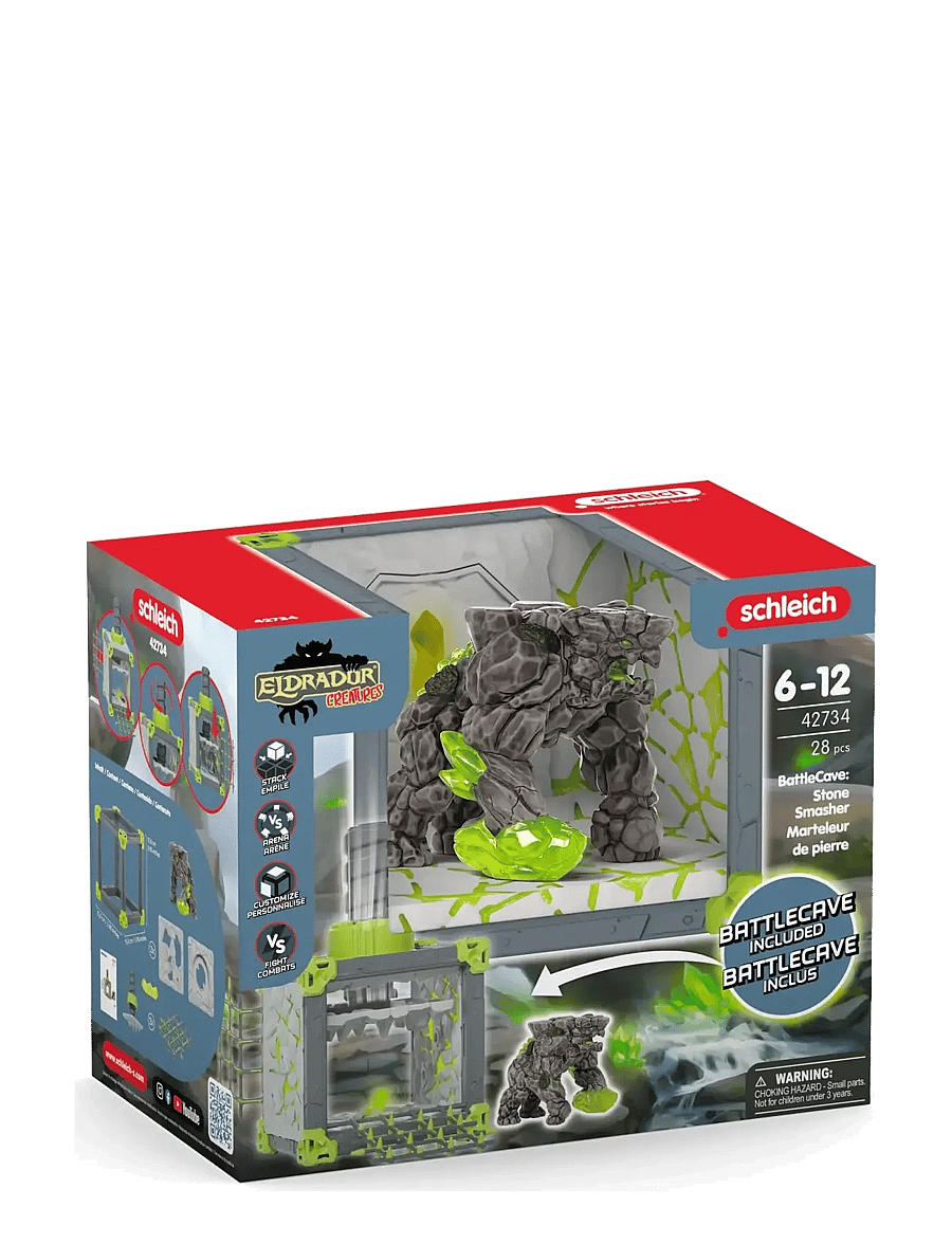 Schleich - Schleich BattleCave Stone Smasher - leikfangasett & fígúrur - muti - 1