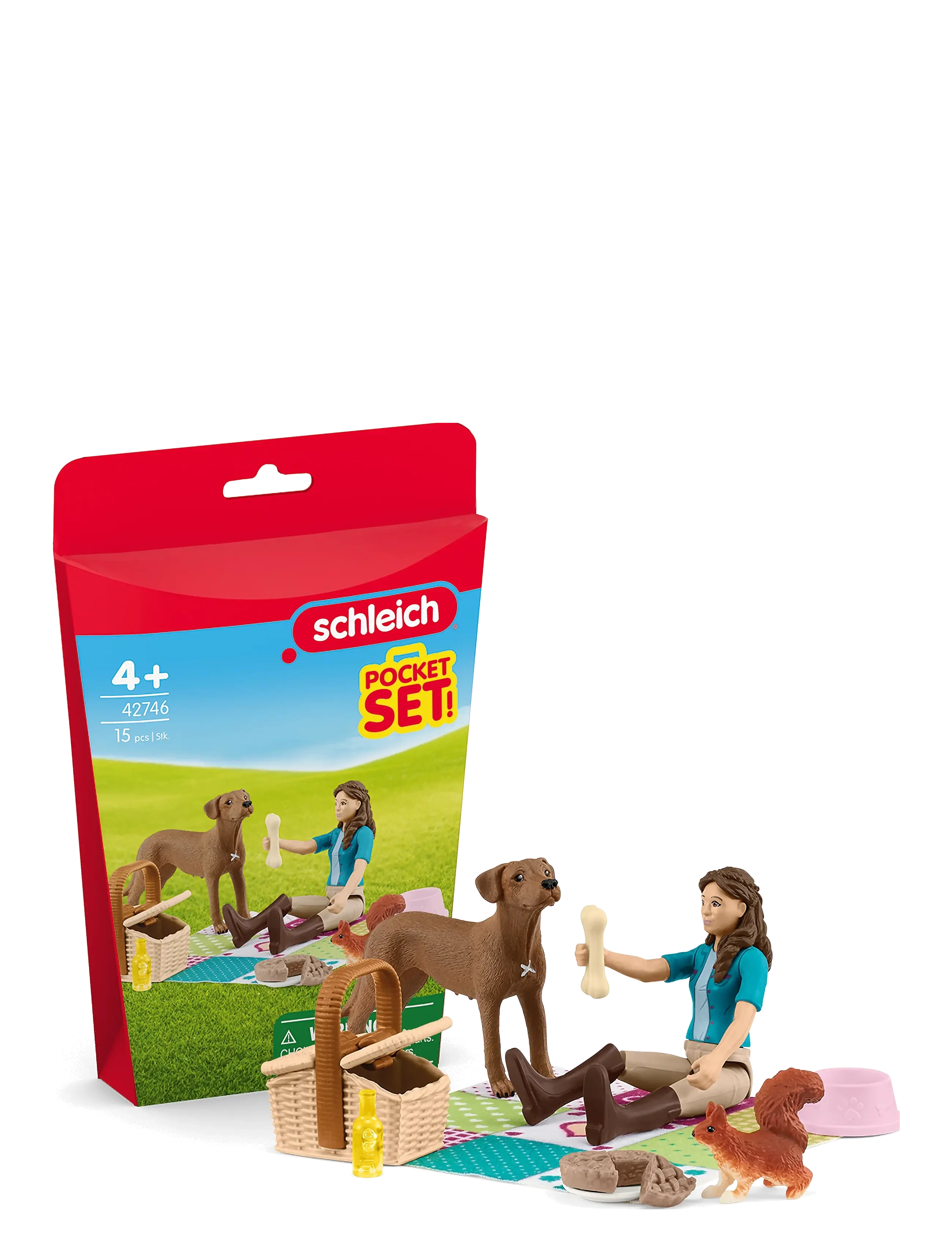 Schleich Schleich Pocket Set Picnic With Lisa, One Size, Multi/patterned, Legesæt Og Actionfigurer > Legesæt, Børn