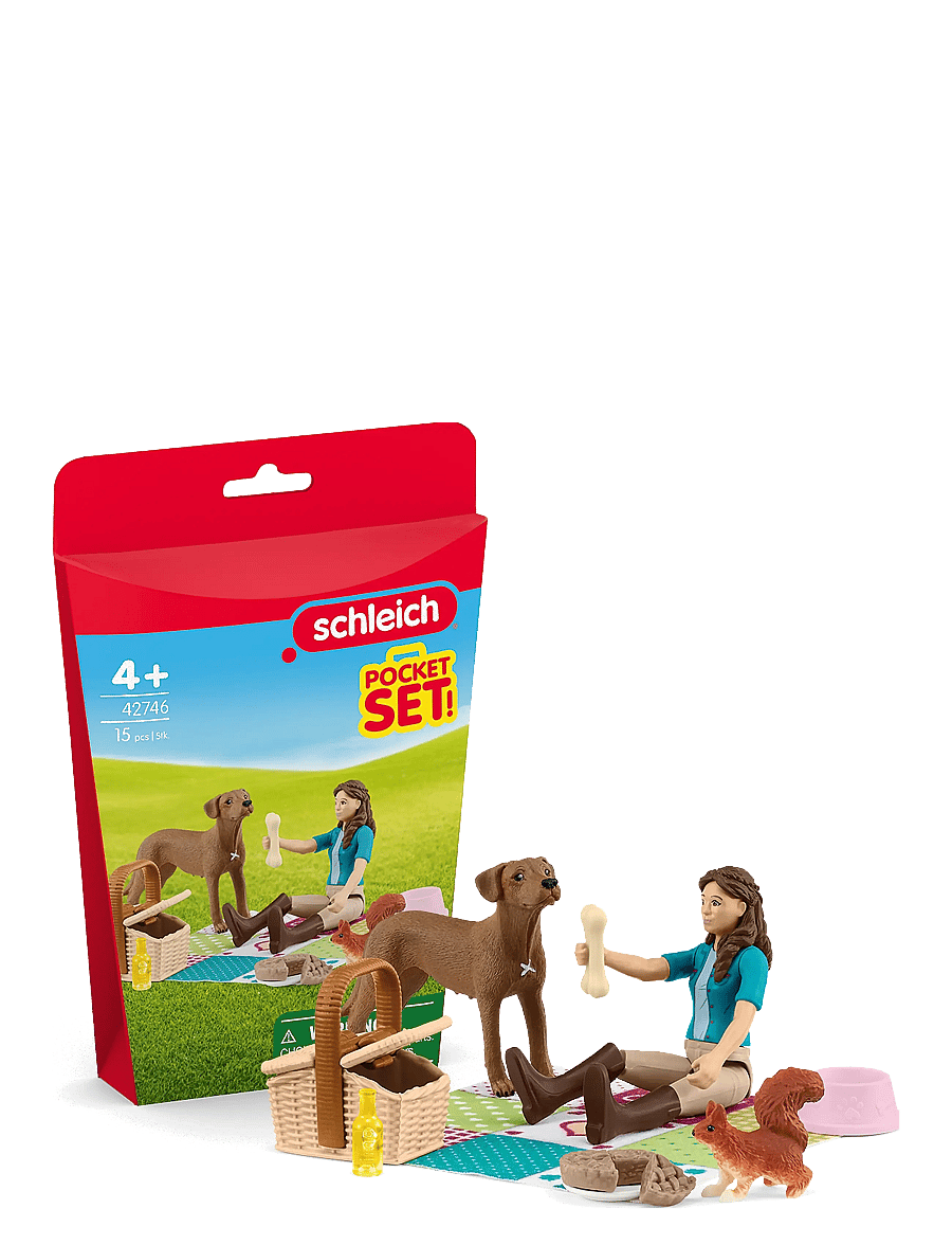 Schleich - Schleich Pocket Set Picnic with Lisa - lekset - muti - 0