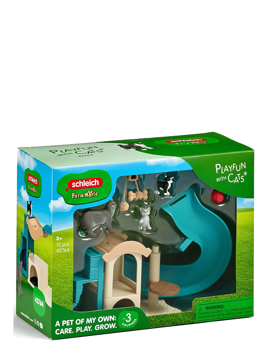 Schleich - Schleich Playfun for cats - lekset - multi - 2