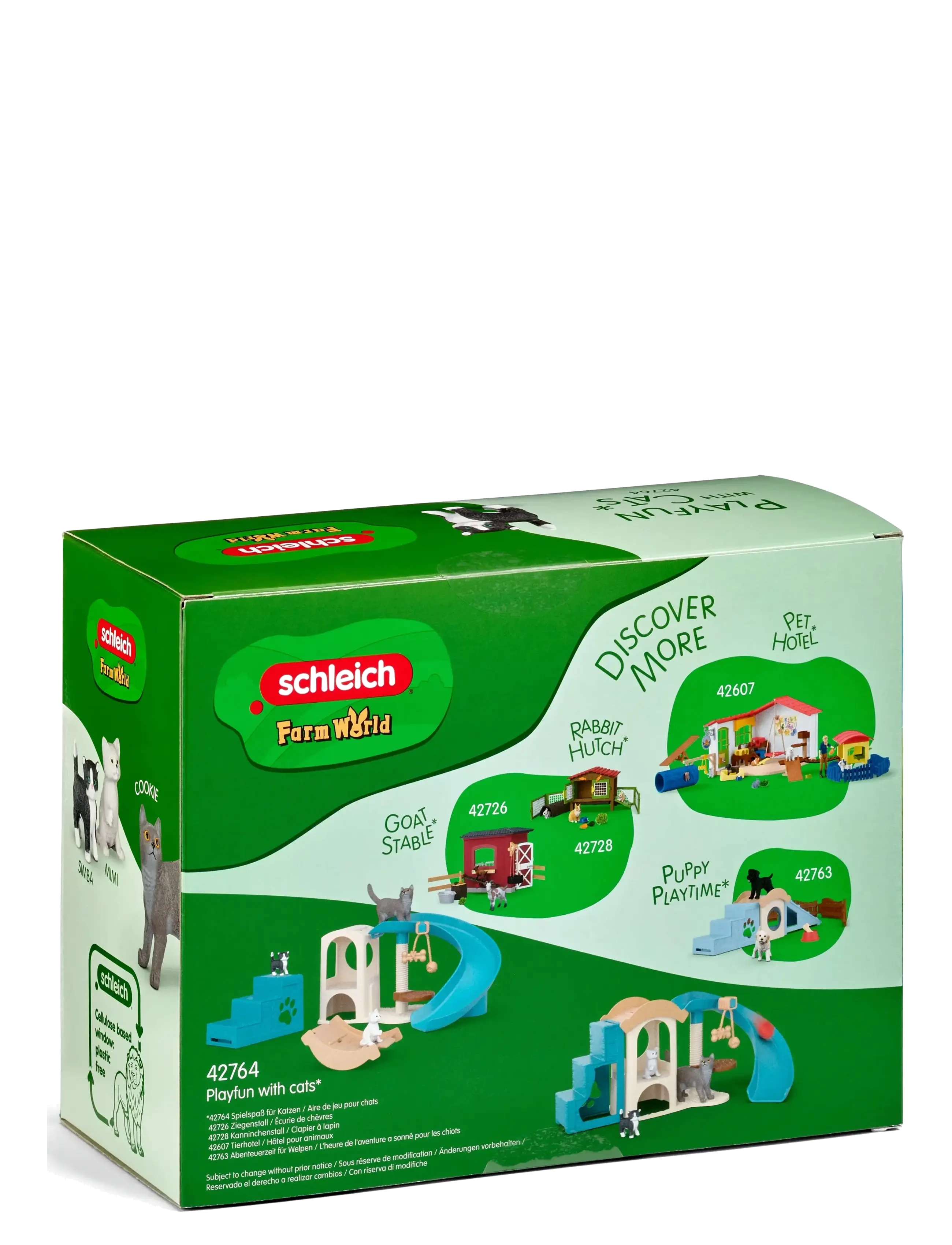 Schleich - Schleich Playfun for cats - legesæt - multi - 3