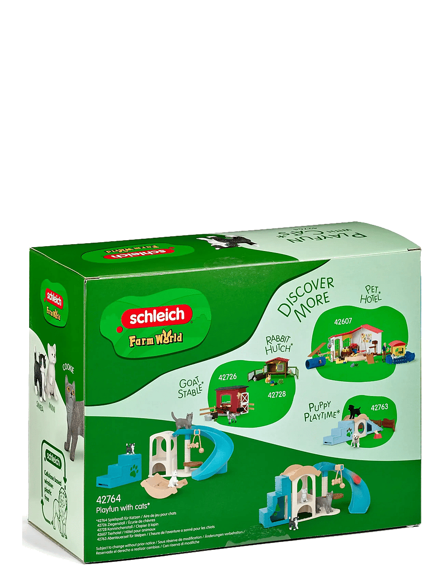 Schleich - Schleich Playfun for cats - lekset - multi - 4
