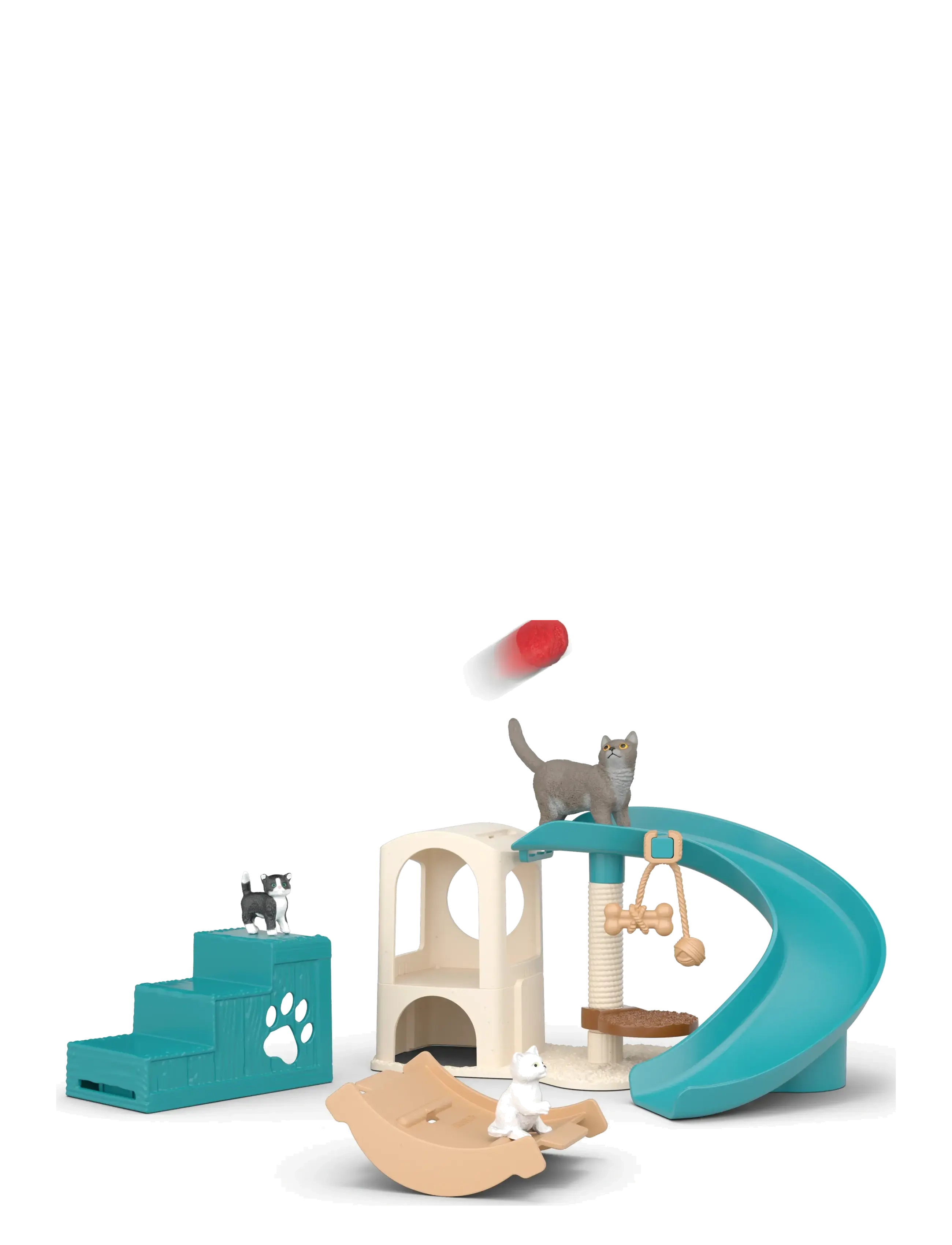 Schleich - Schleich Playfun for cats - legesæt - multi - 4