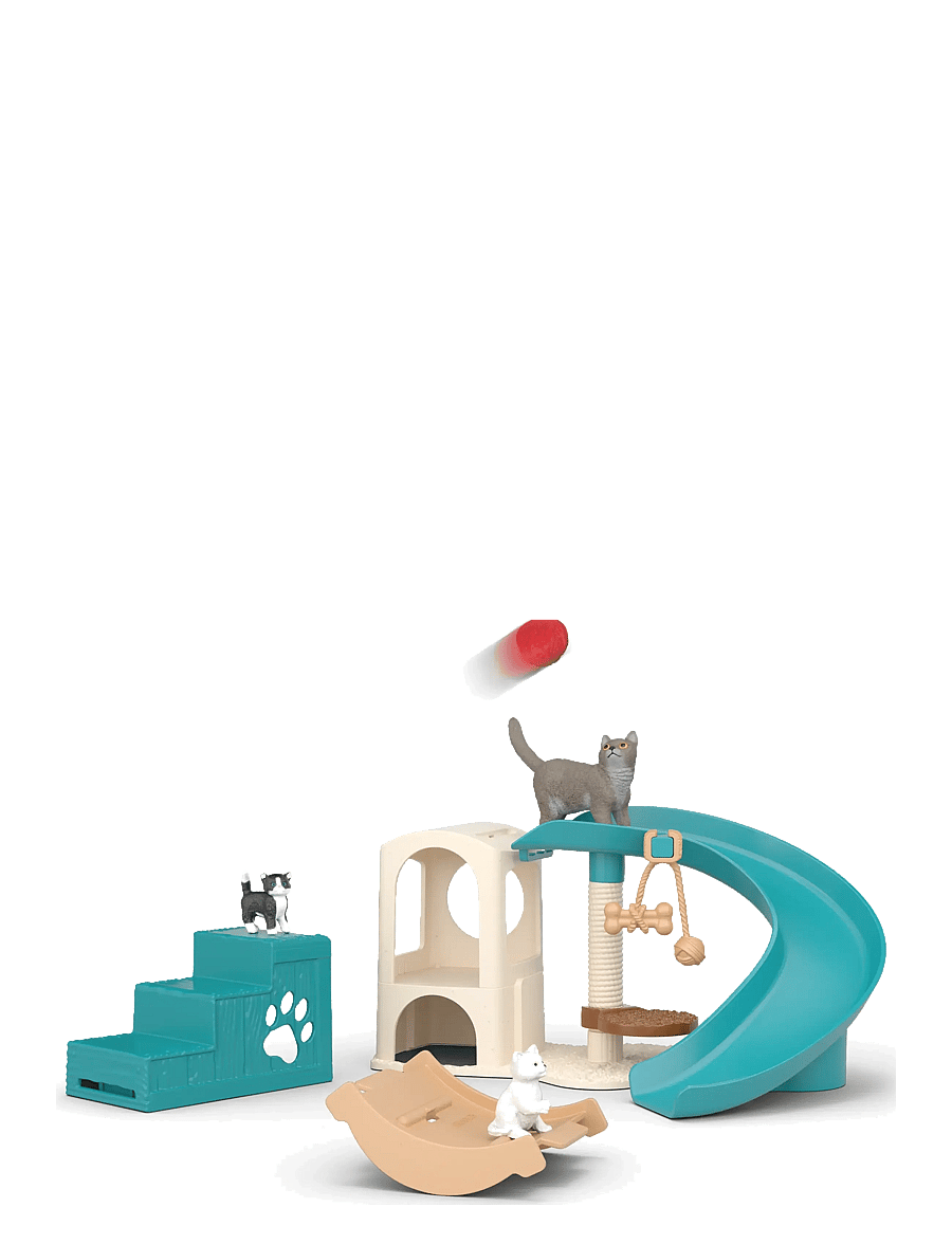Schleich - Schleich Playfun for cats - lekset - multi - 5