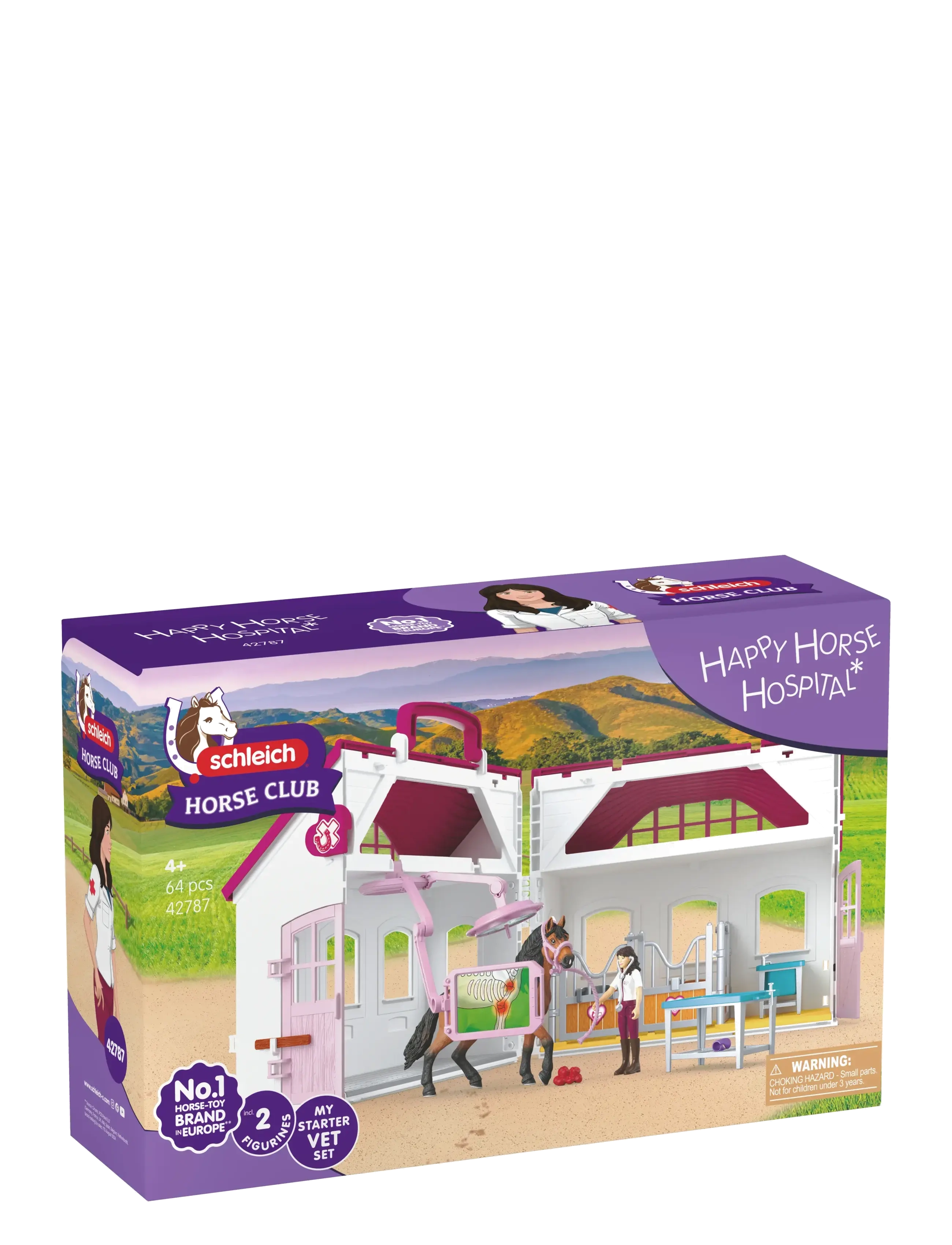 Schleich Happy Horse Hospital, Børn, Play Sæt, Multi/mønstret, Str: ONE SIZE