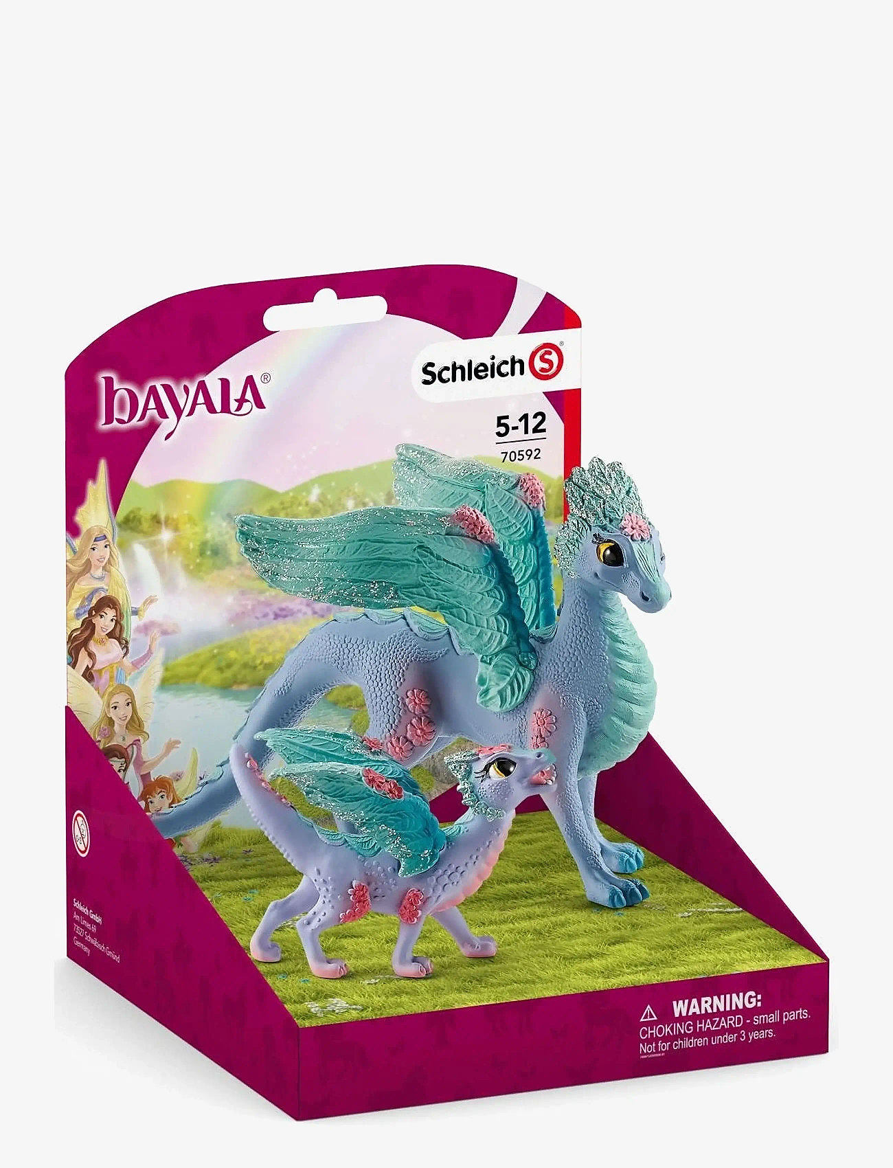 Schleich - Schleich Flower Dragon and Baby - eläimet - multi - 3