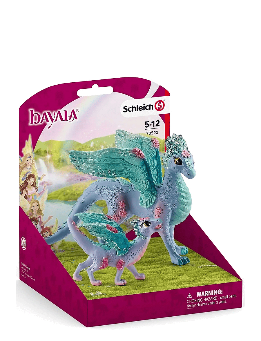 Schleich - Schleich Flower Dragon and Baby - dýr - multi - 3