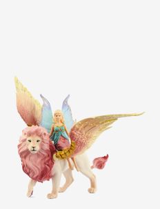 Schleich Fairy in Flight on Winged Lion, Schleich