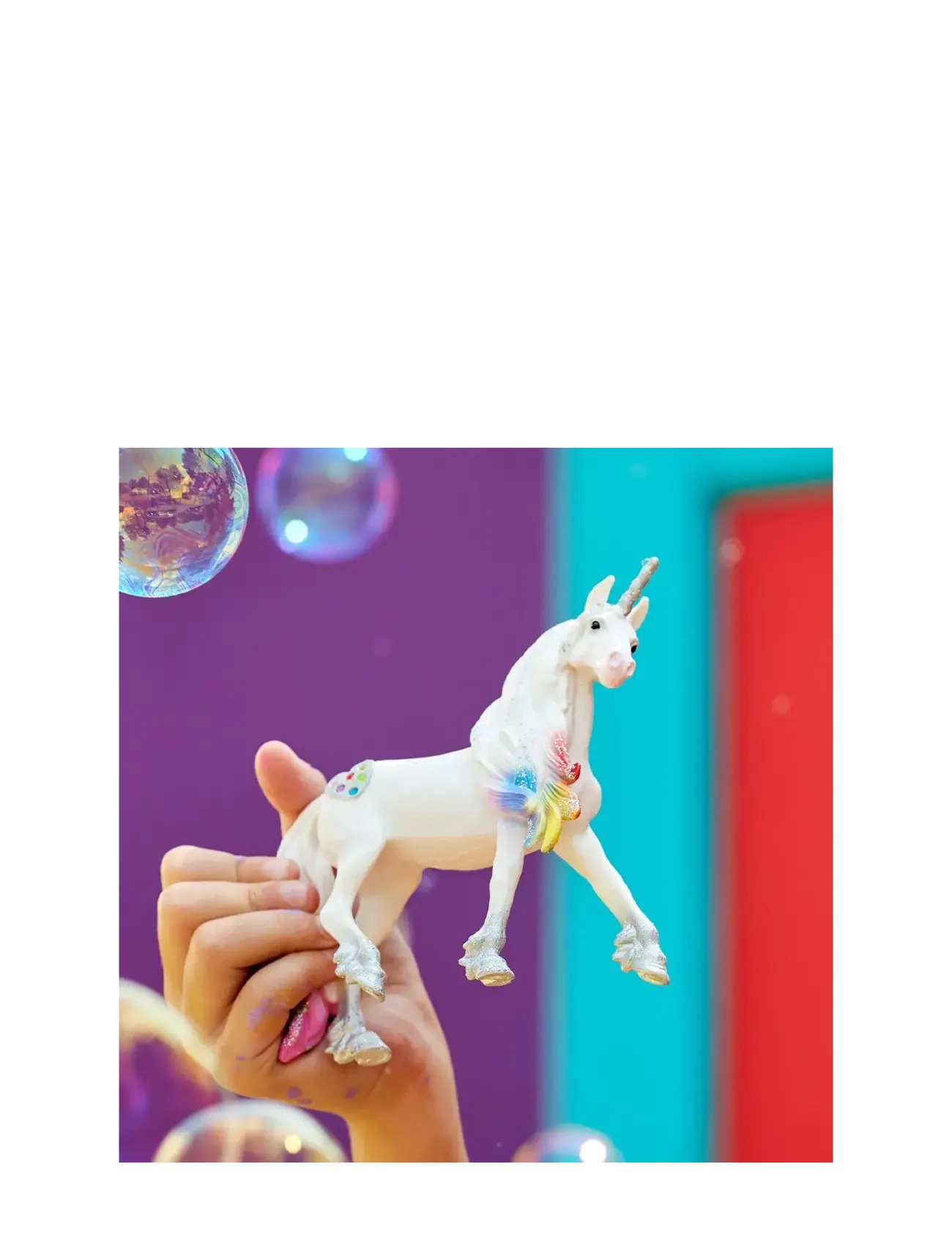 Schleich - Schleich Rainbow Love Unicorn Stallion - dyr - multi - 3