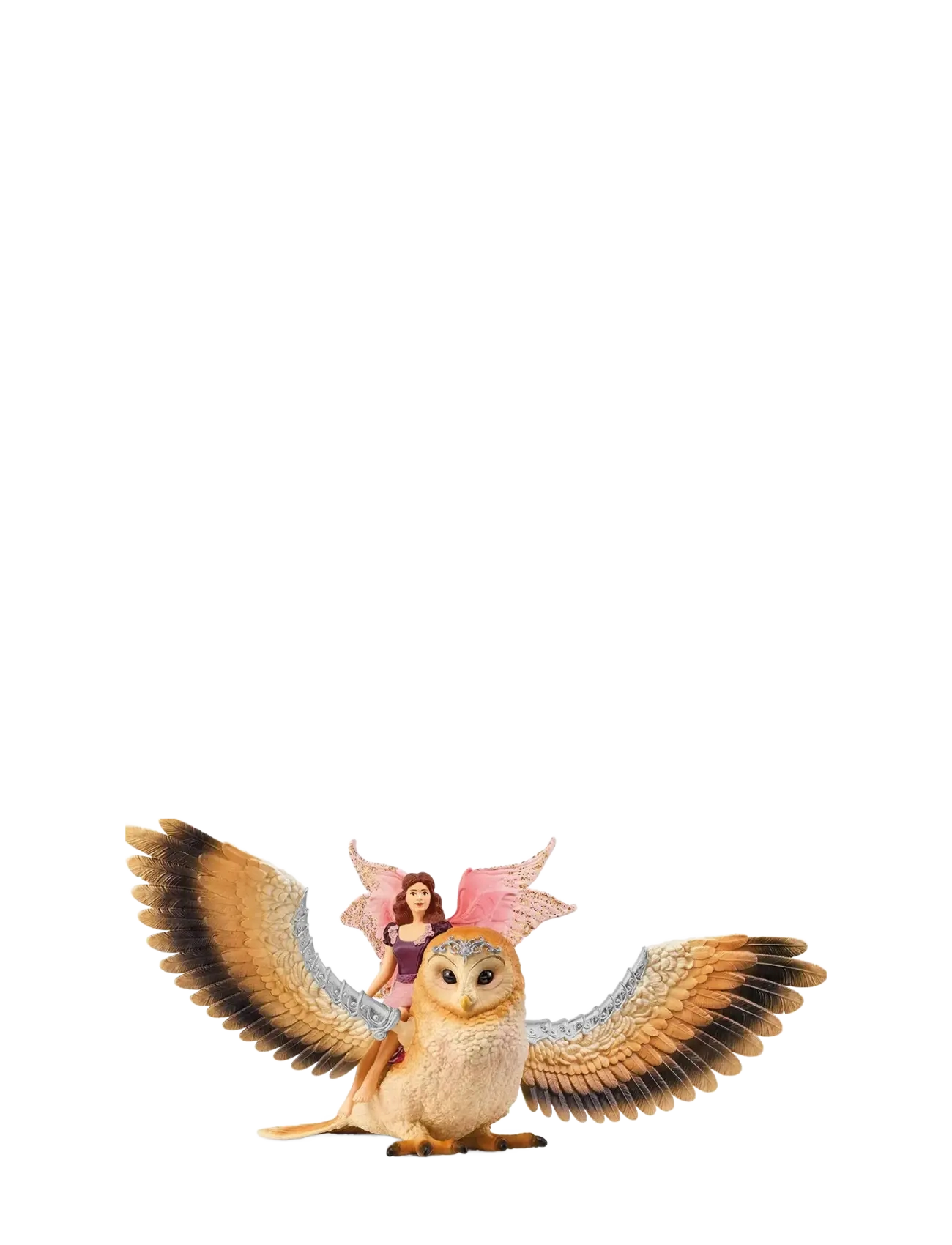 Schleich Fairy In Flight On Glam Owl V2, Børn, Movies & Fairy Tale Characters, Multi/mønstret, Str: ONE SIZE