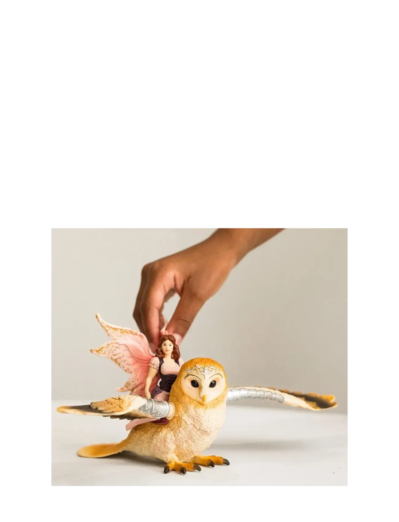 Schleich - Schleich Fairy in Flight on Glam Owl V2 - legetøjsfigurer & sæt - multi - 1