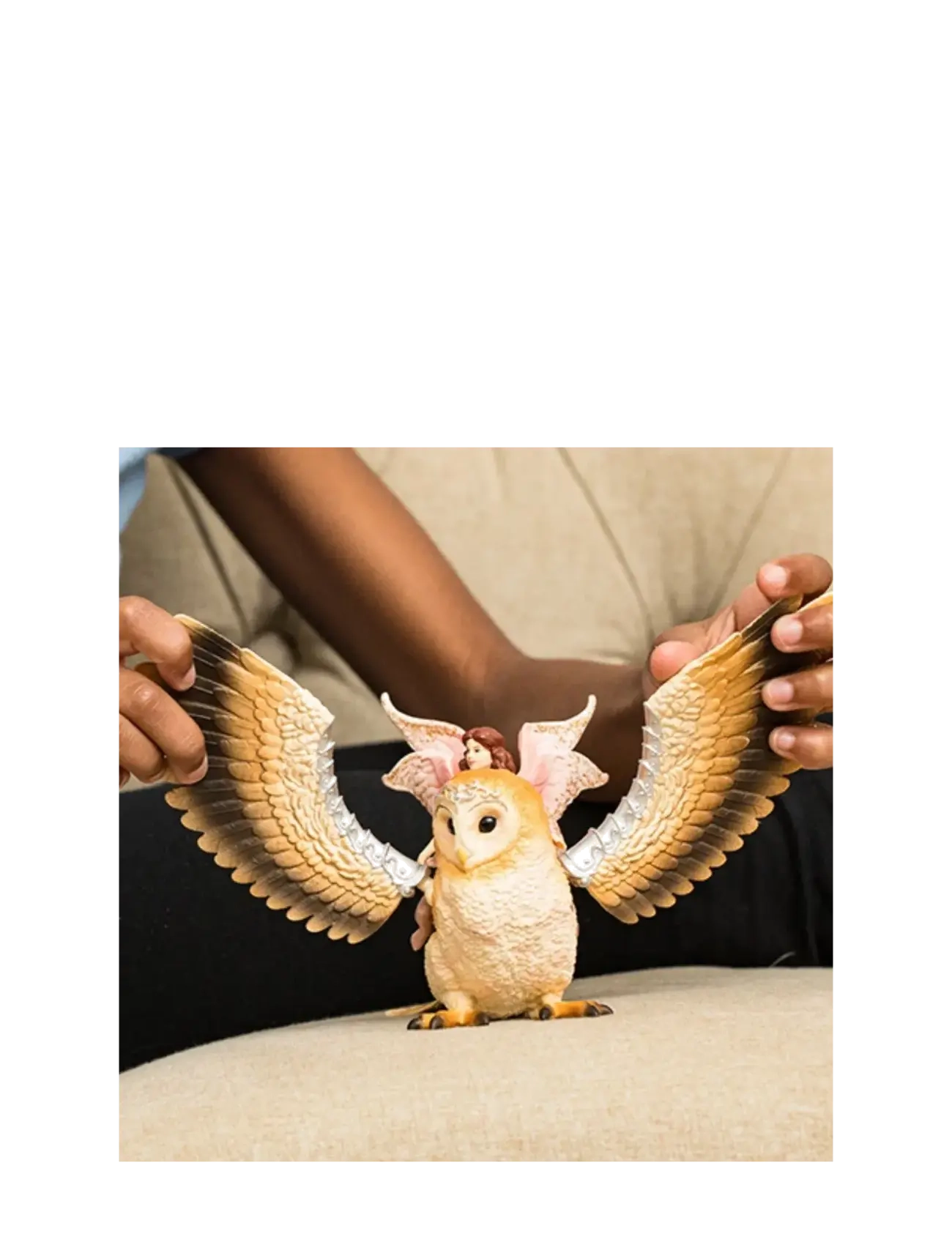 Schleich - Schleich Fairy in Flight on Glam Owl V2 - legetøjsfigurer & sæt - multi - 2