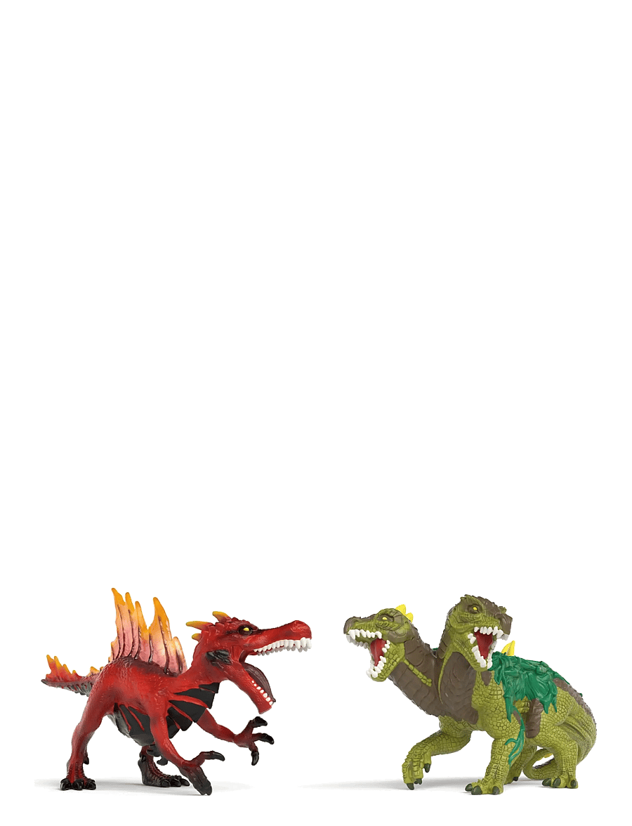Schleich - Schleich Fire Saurian vs. Jungle Lizard - eläimet - muti - 0