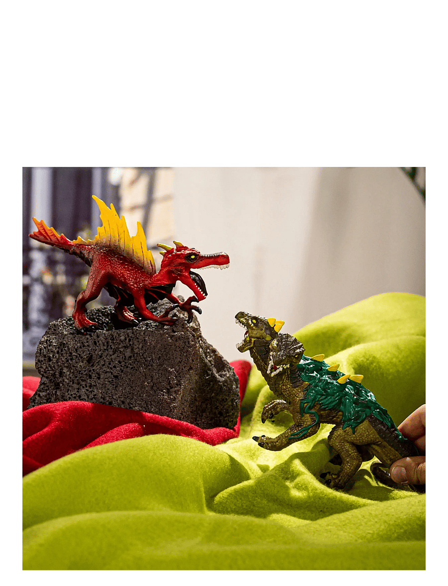 Schleich - Schleich Fire Saurian vs. Jungle Lizard - eläimet - muti - 2