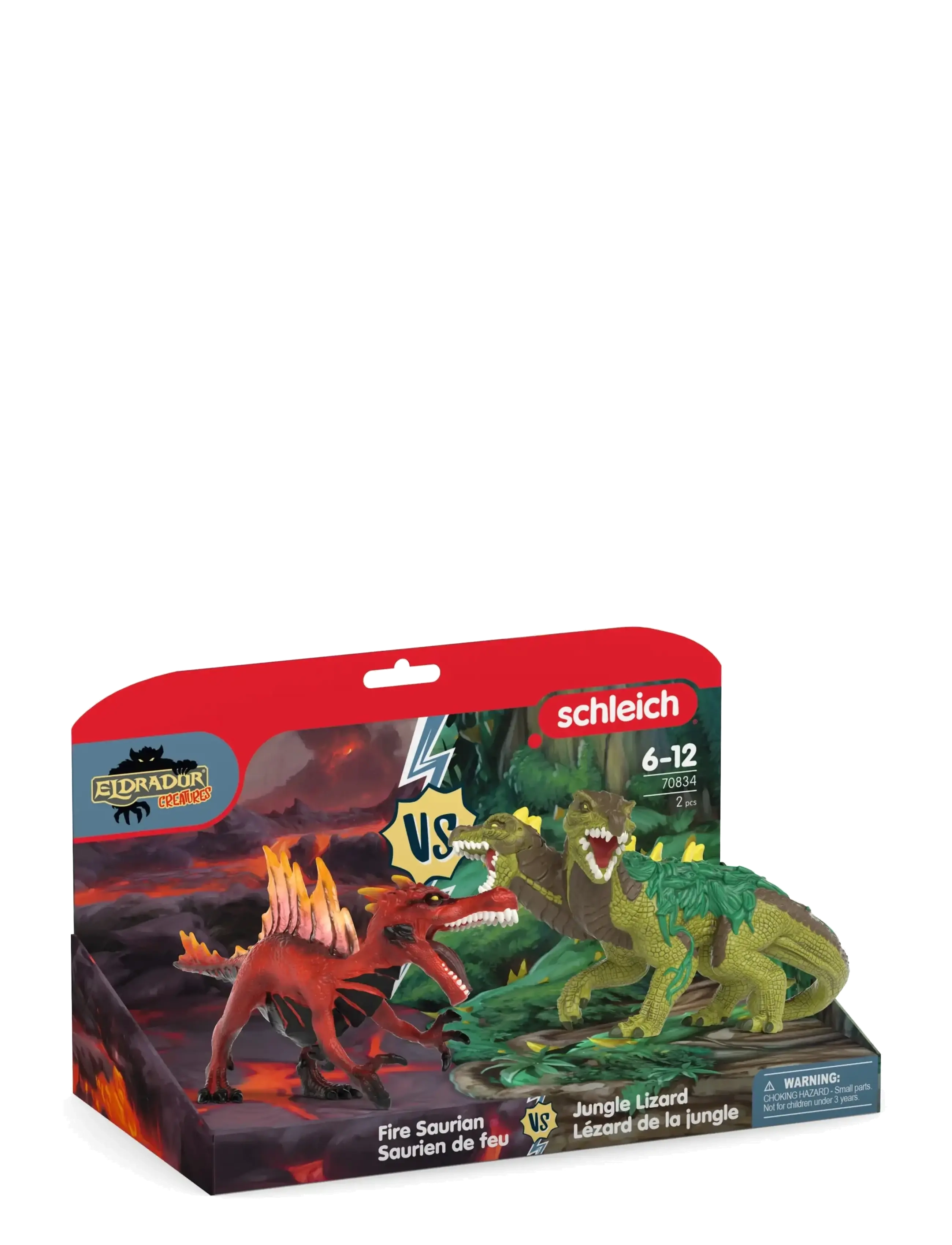 Schleich - Schleich Fire Saurian vs. Jungle Lizard - djur - muti - 3
