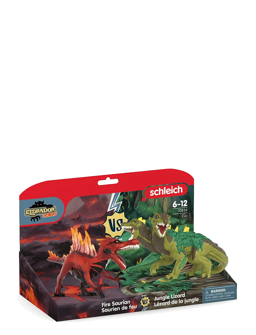 Schleich - Schleich Fire Saurian vs. Jungle Lizard - eläimet - muti - 3
